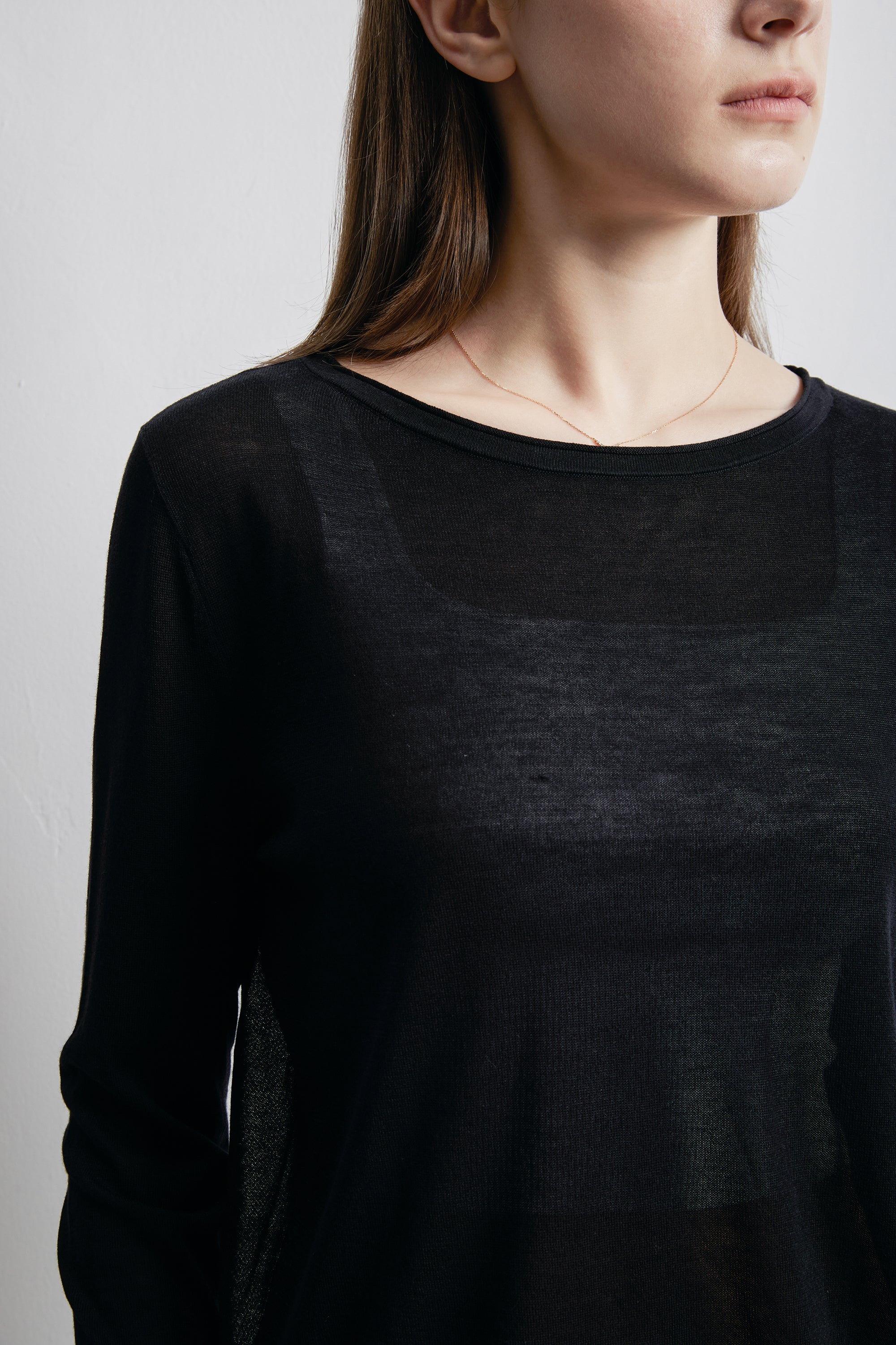 SHINE TENCEL blended top (Black)