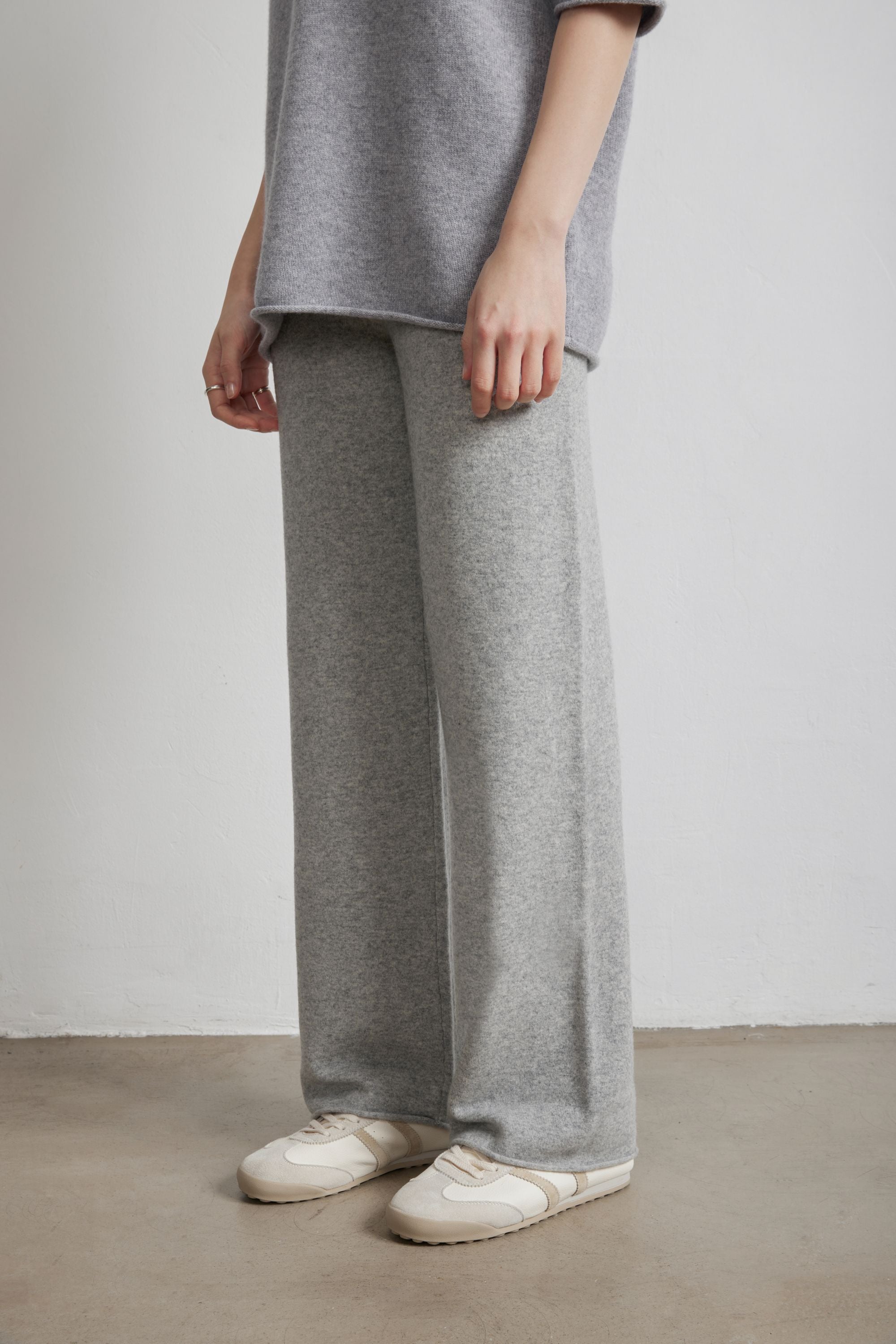 HILTON cashmere-blend pants (Grey)