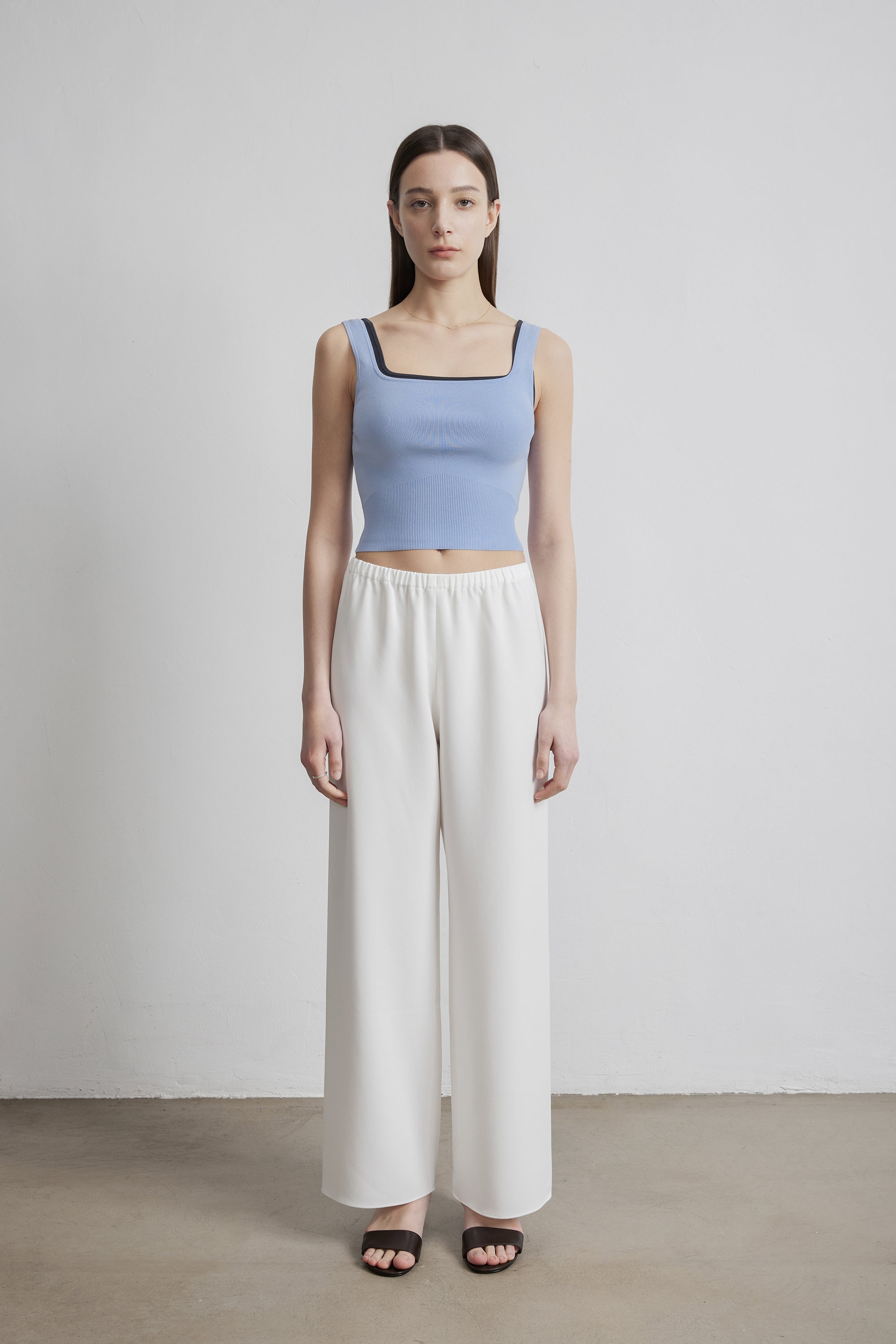 ROSEMARY jersey knit top (Baby blue)