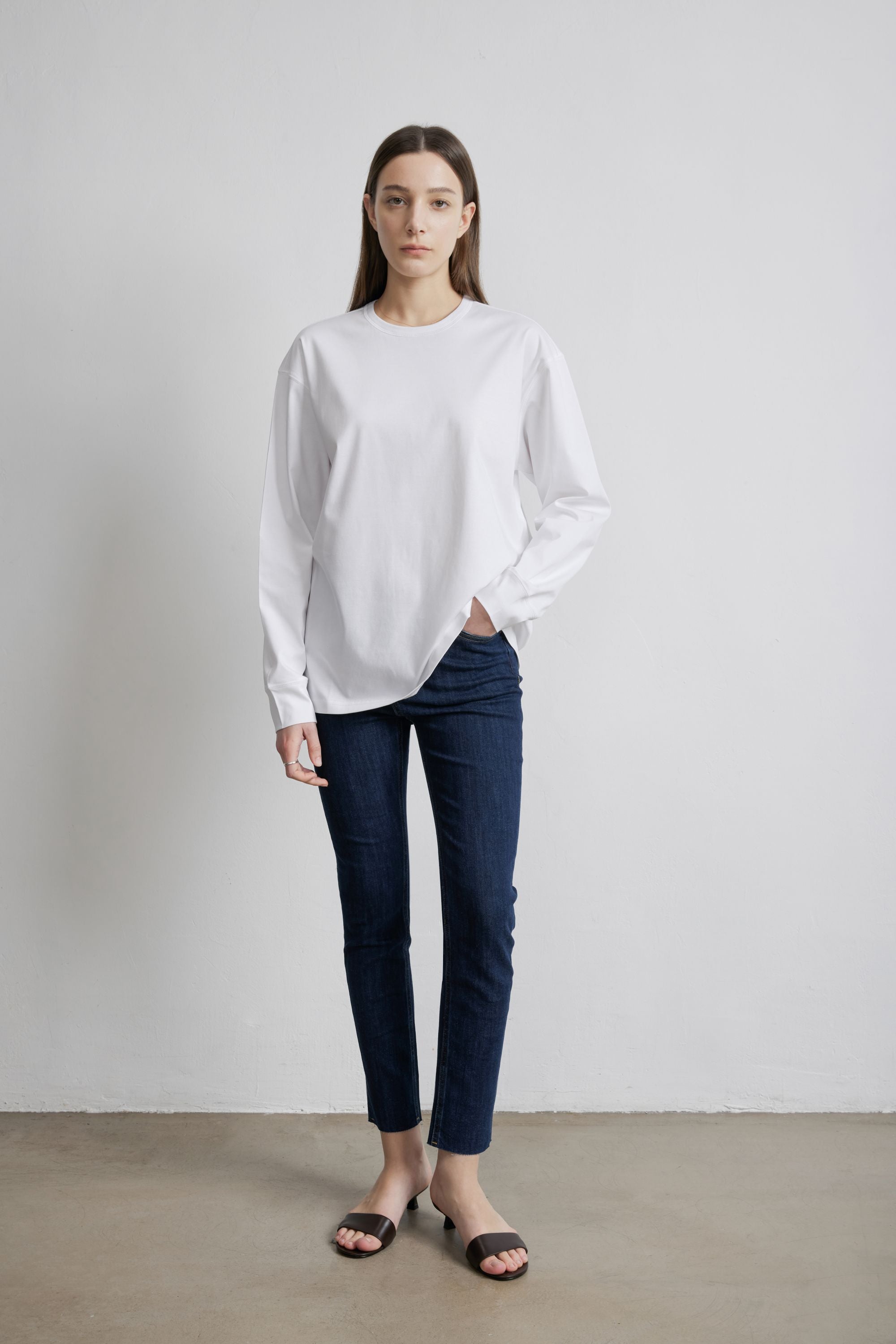 ELLA 高腰緊身牛仔褲 (藍色)