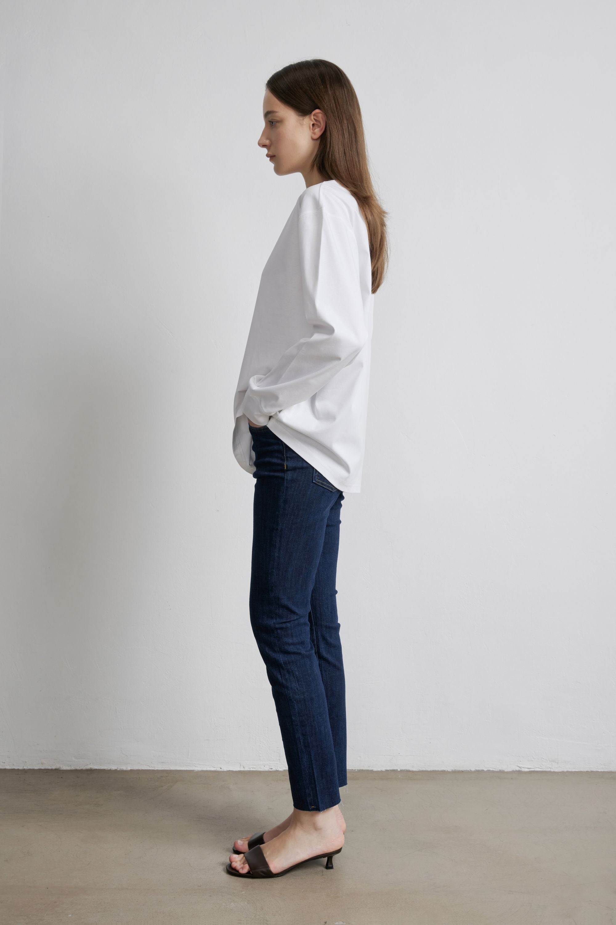 ELLA high-waisted skinny jeans (Blue)