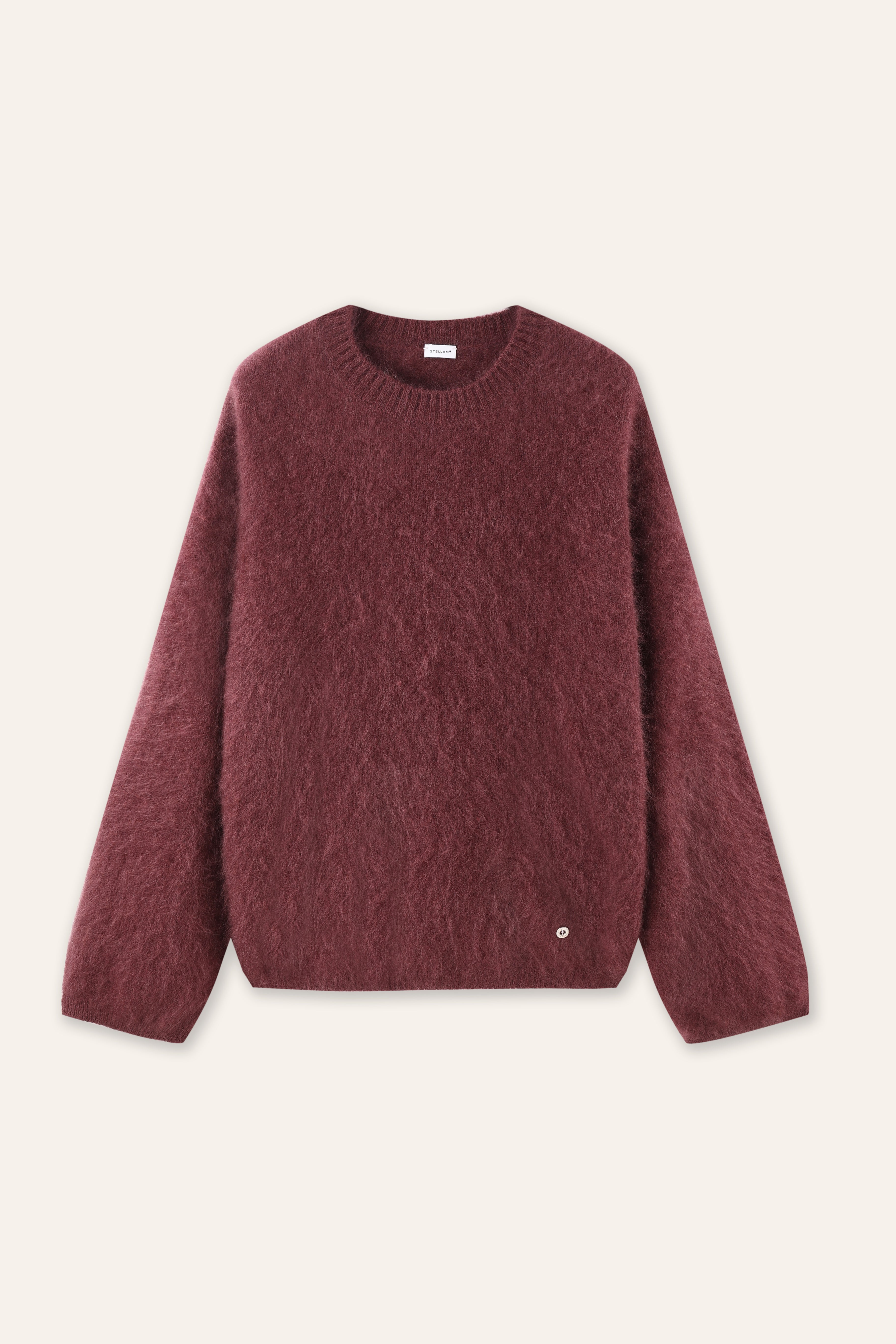 SUPERIOR merino wool sweater (Red wine)