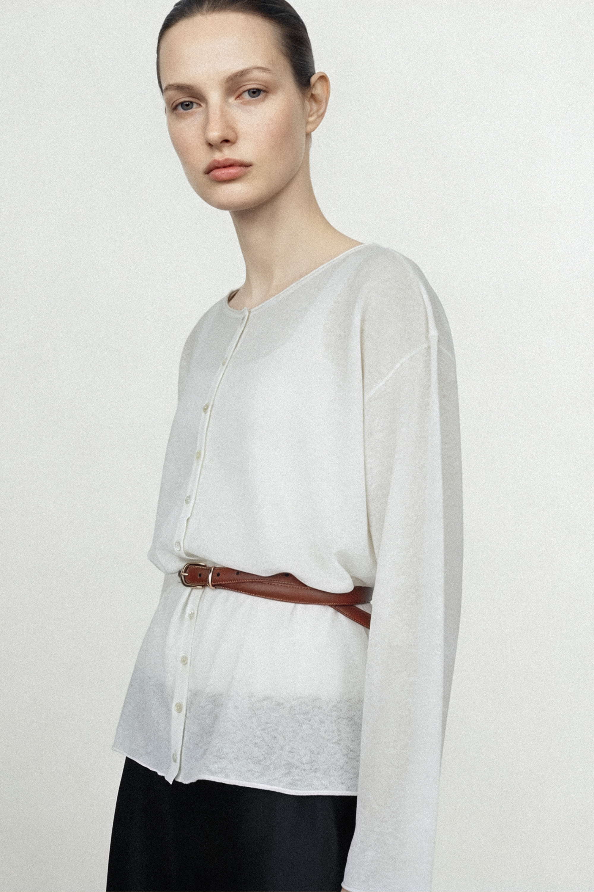 JESSY linen-cotton two way top (White)