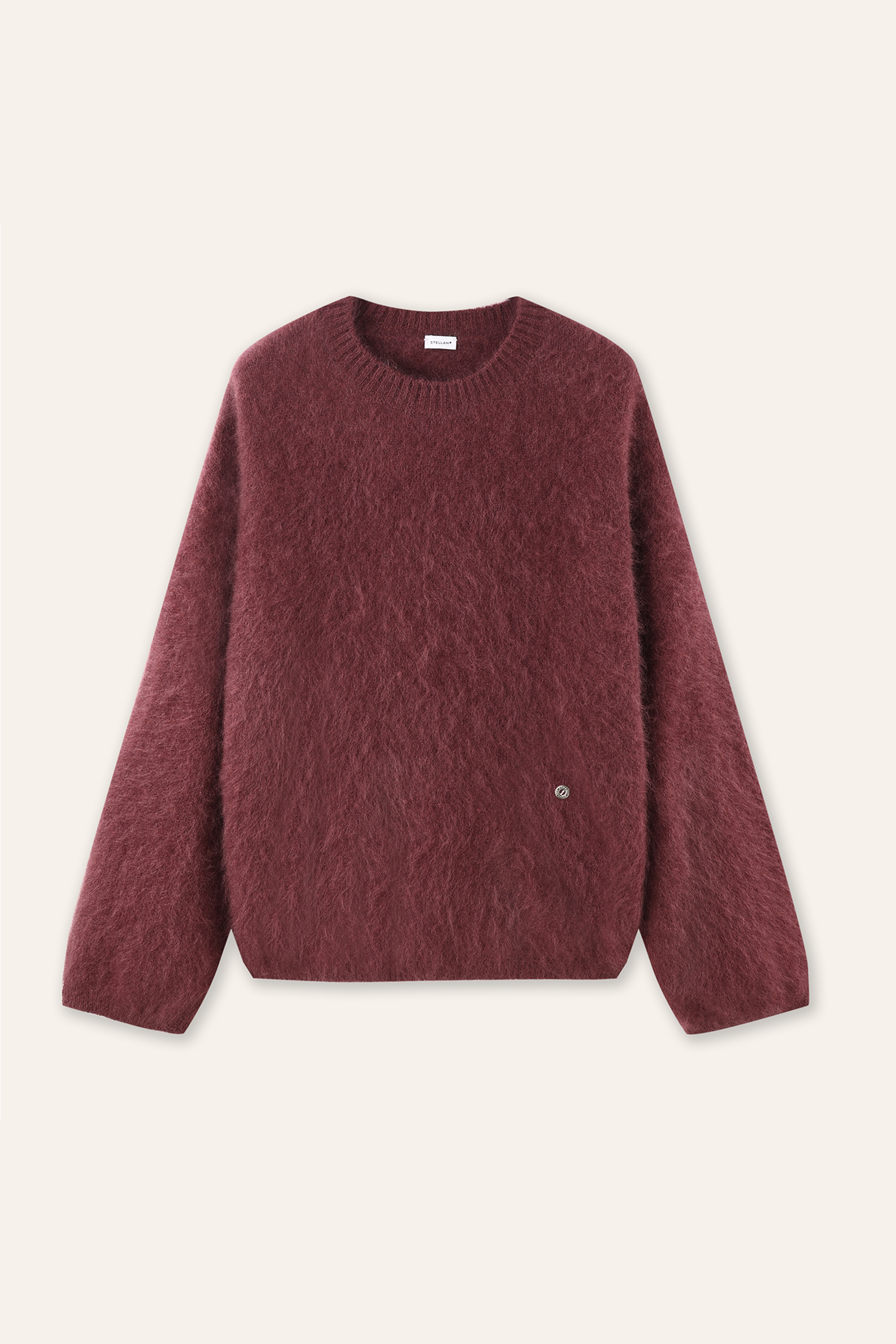 SUPERIOR merino wool sweater (Red wine)