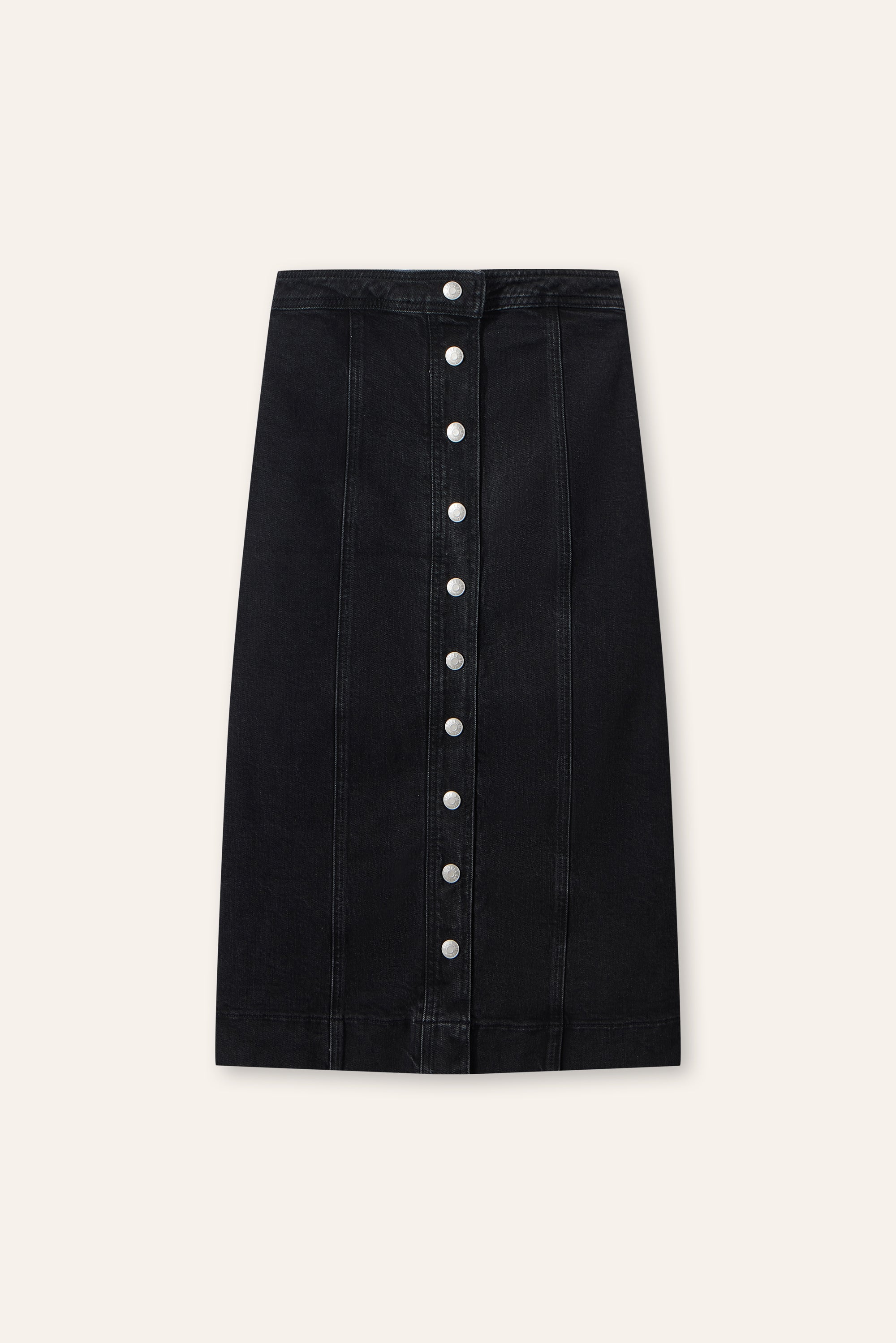 Denim Skirt Black Overall Skirt H&m Midi Skirt Hm Black Denim