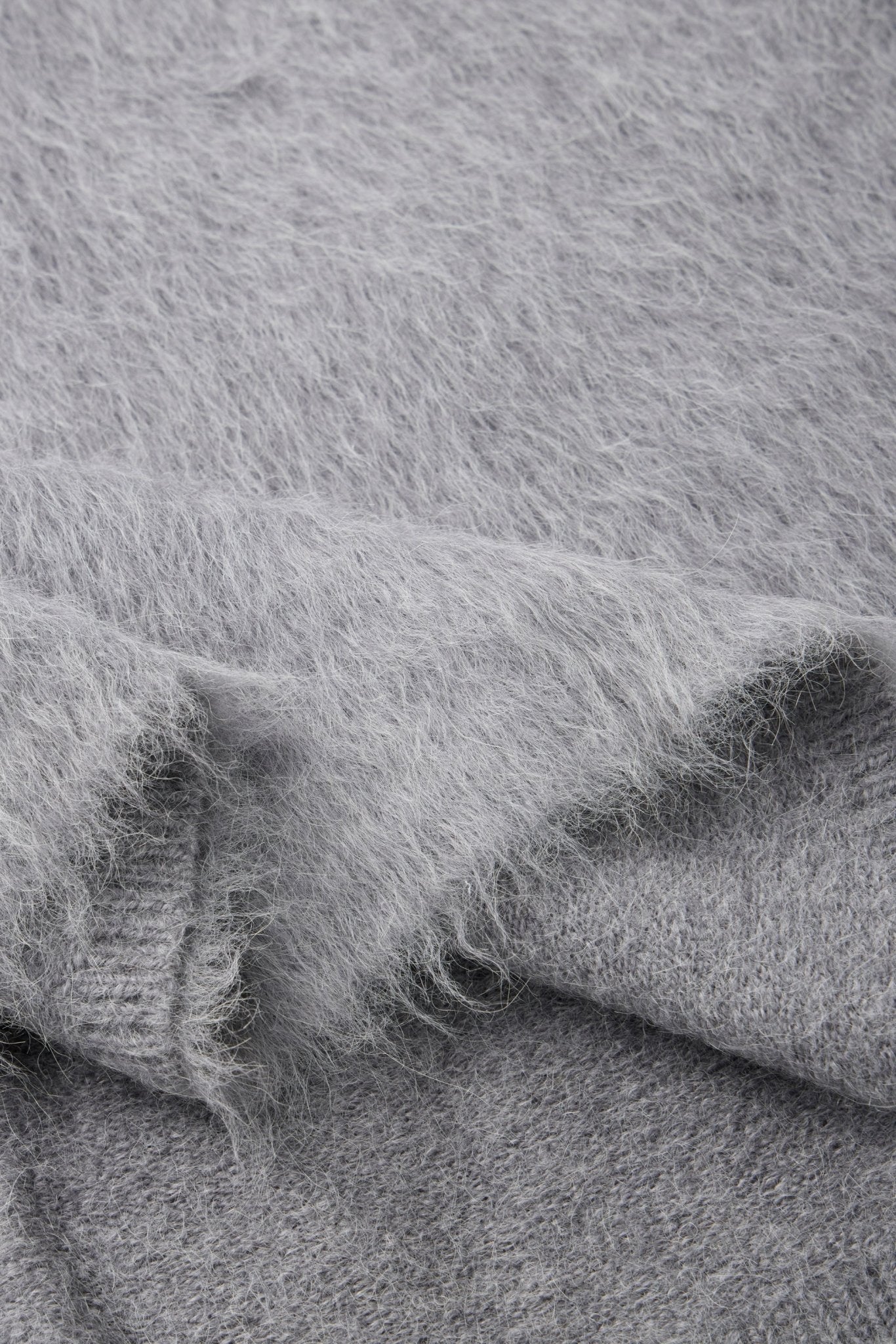 ALPACA wool pullover (Grey) - STELLAM