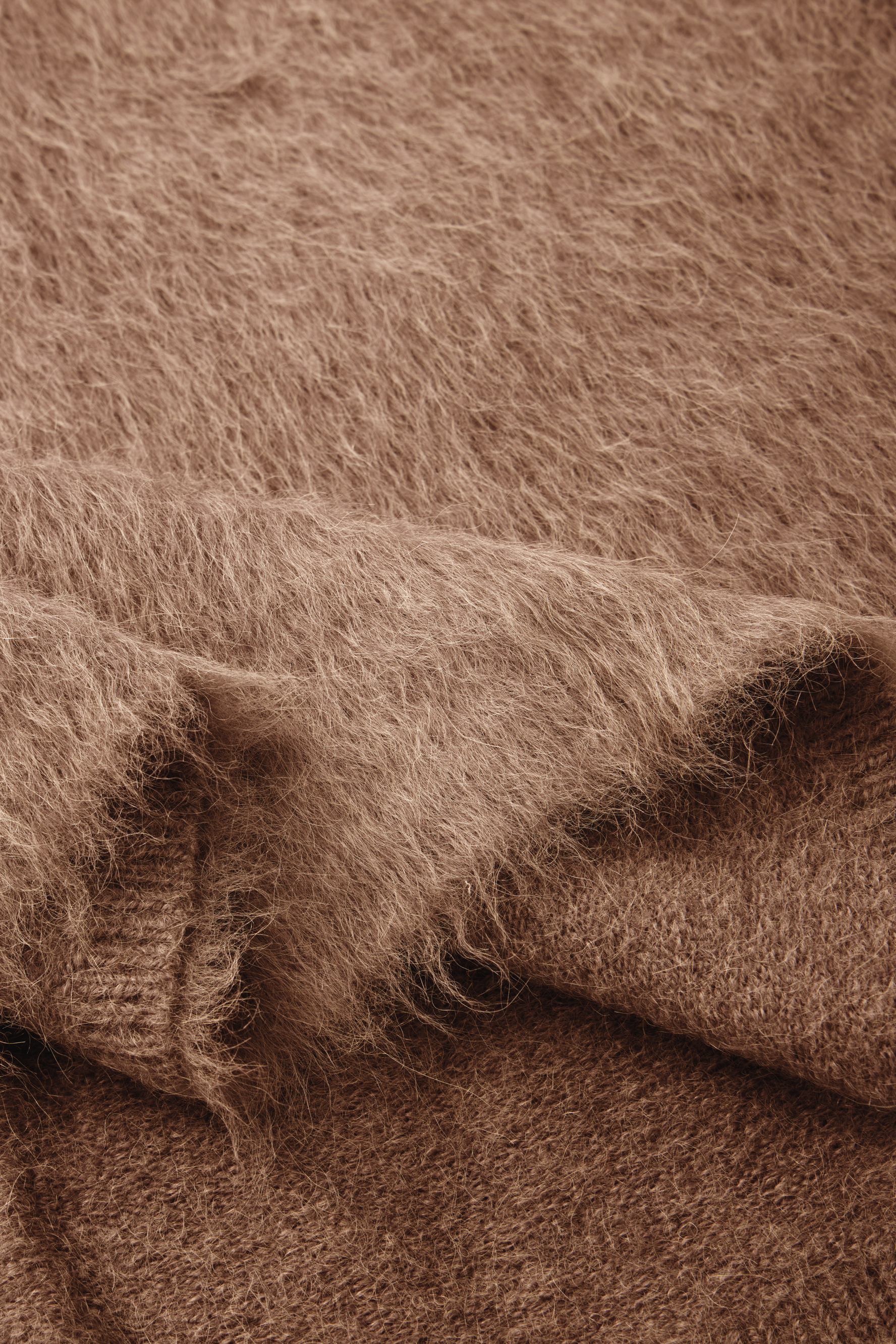 ALPACA wool pullover (Brown)
