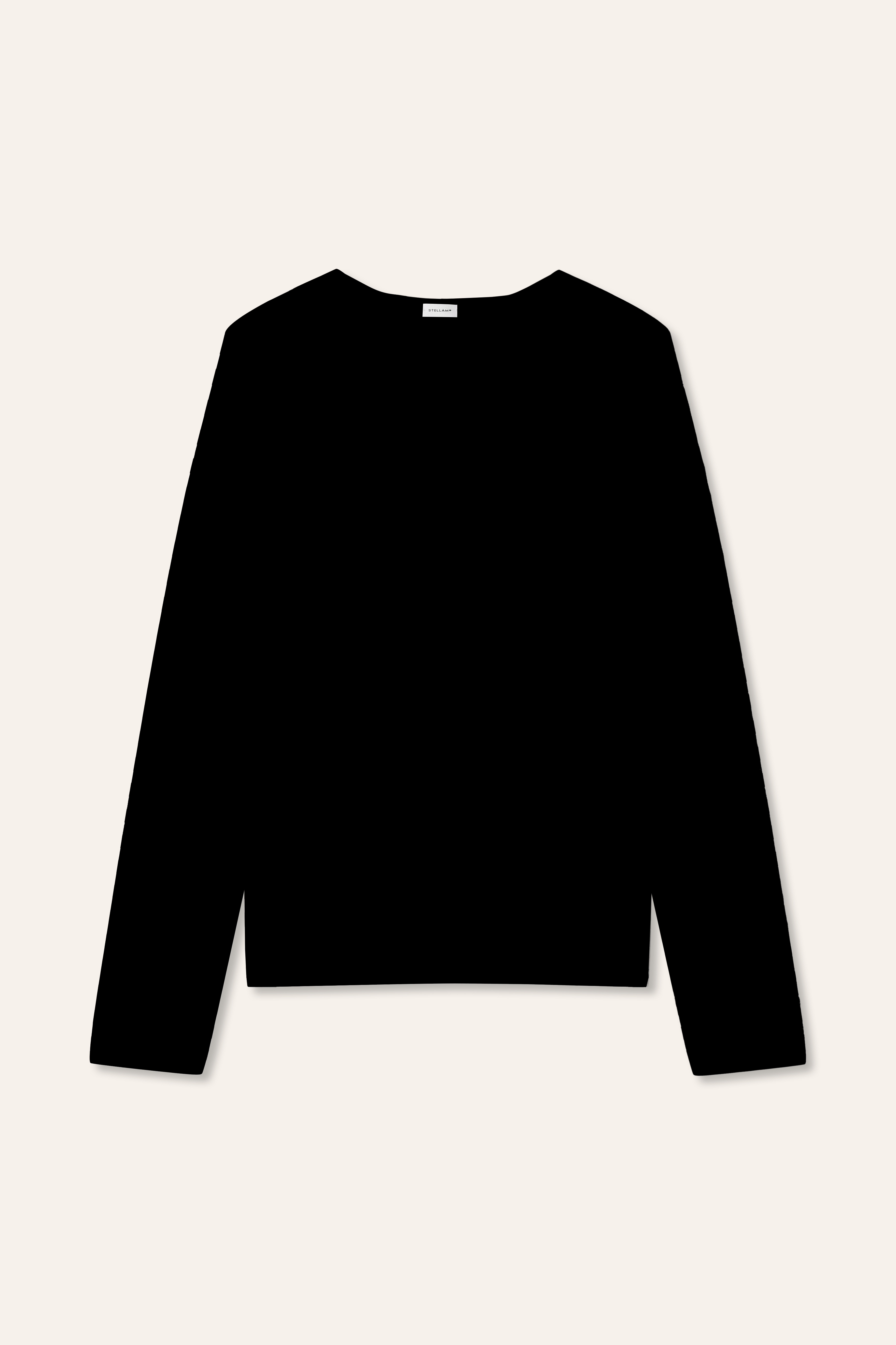 ANNIE superinefine wool top (Black)