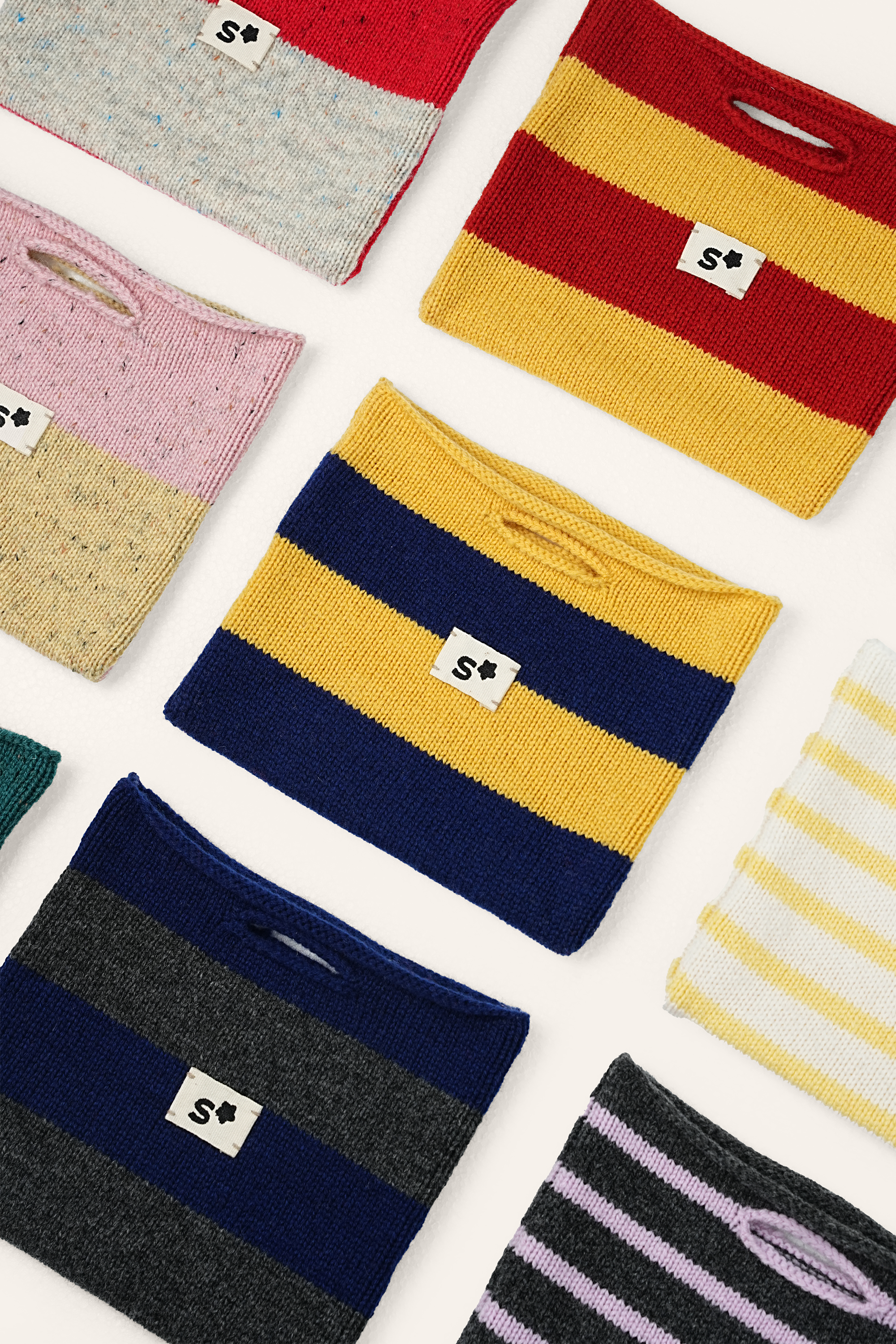 RAINBOW mini merino wool bag