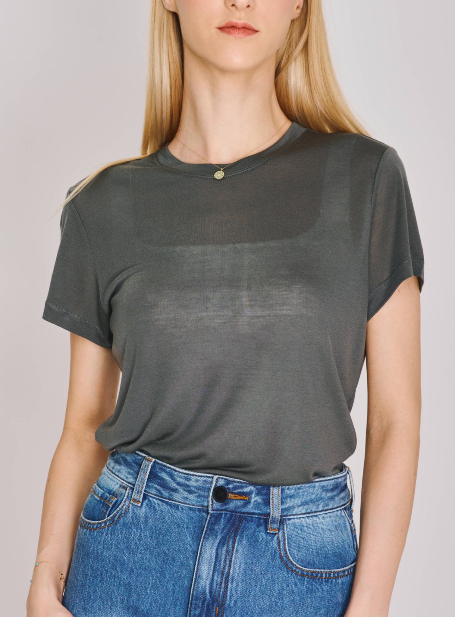 ECO Tencel tee (Grey) - STELLAM