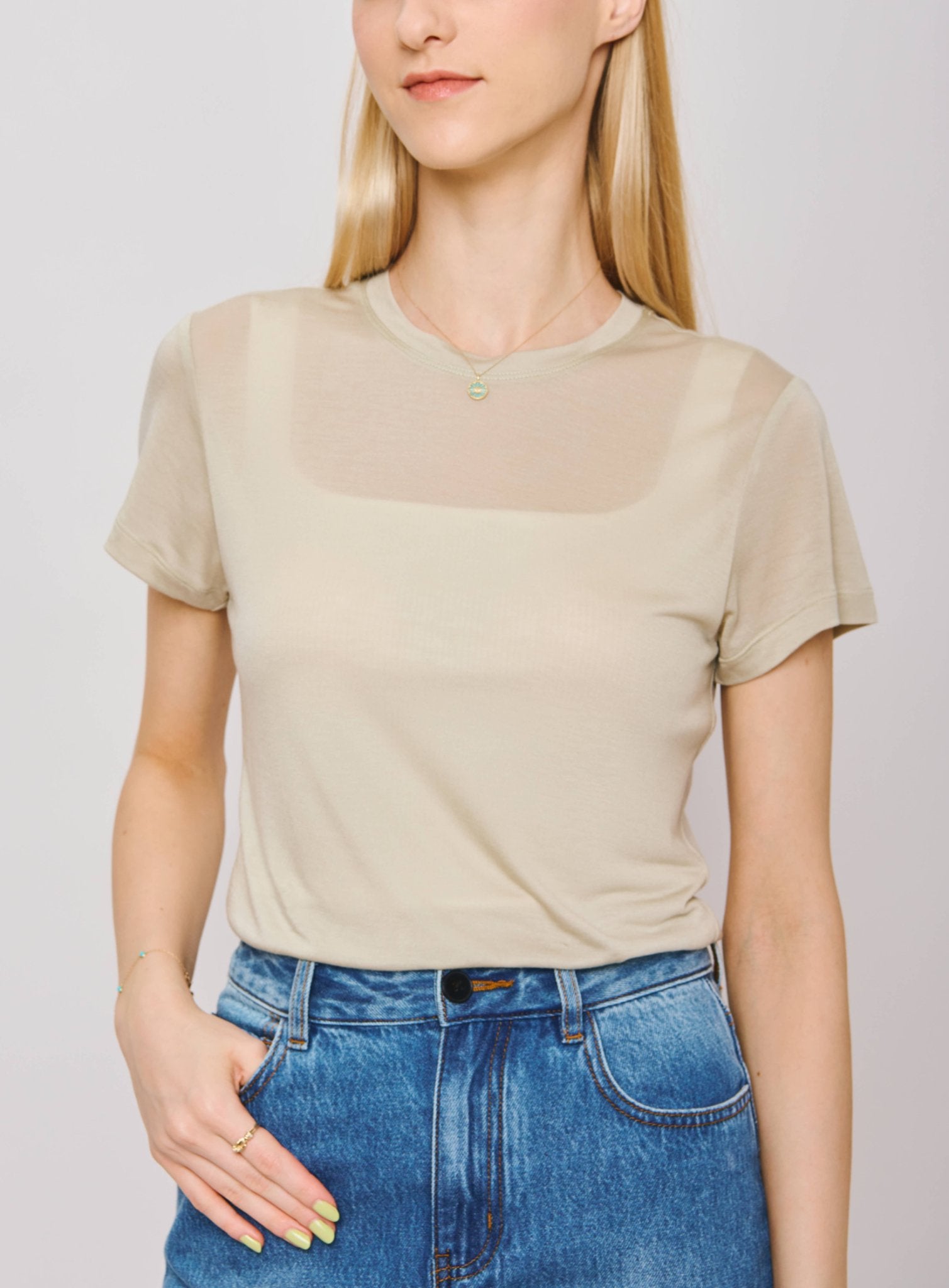 ECO Tencel tee (Sage) - STELLAM