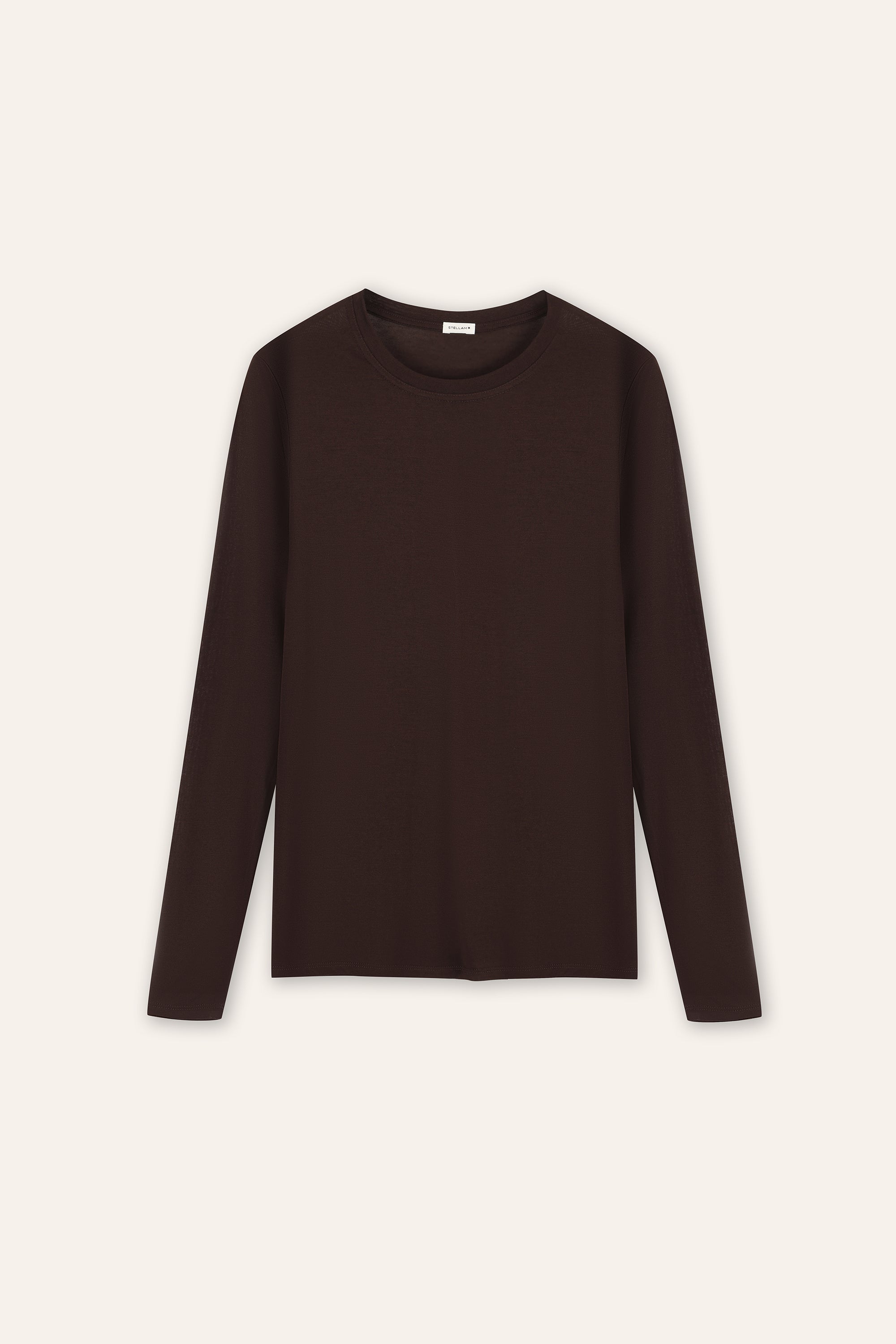 FANCY cashmere-blended top (Brown)