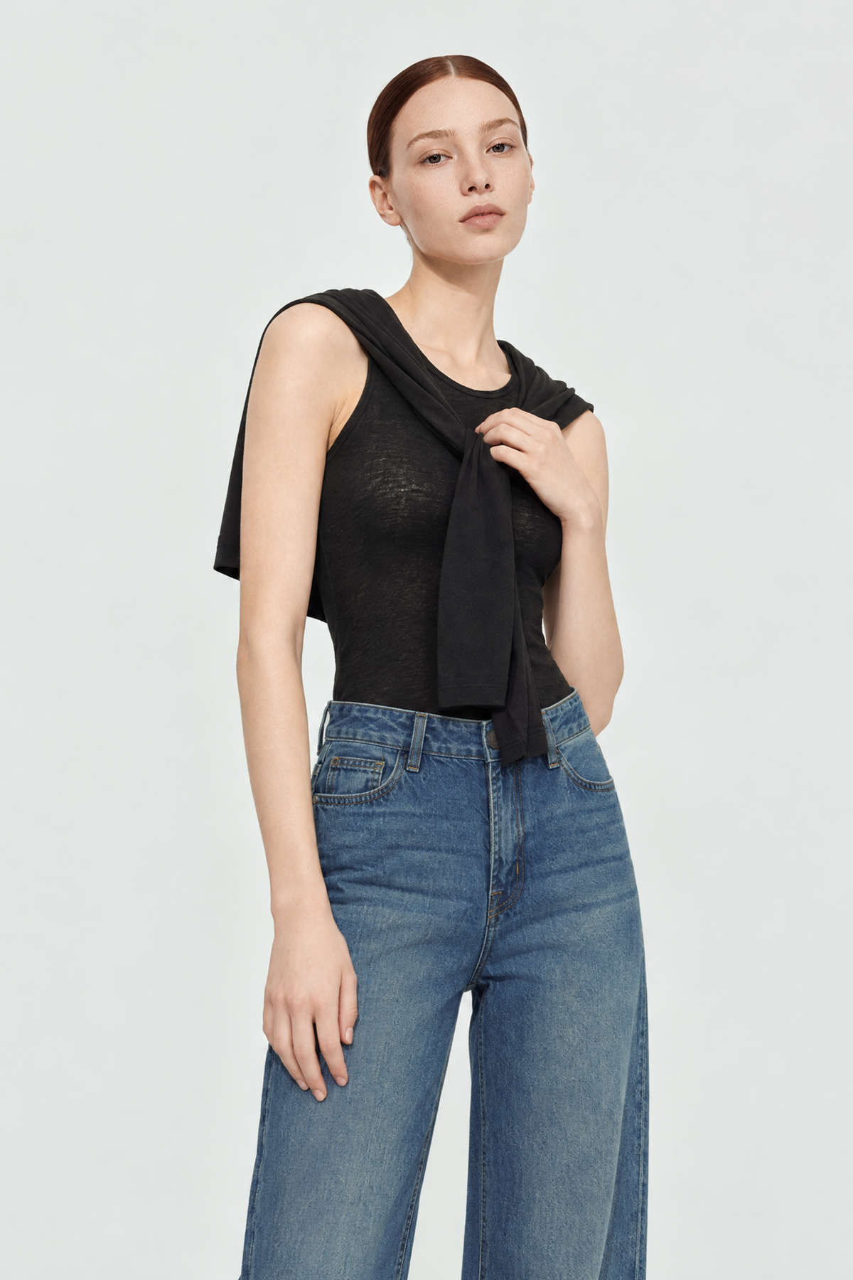 JOCY pima cotton tank top (Black)