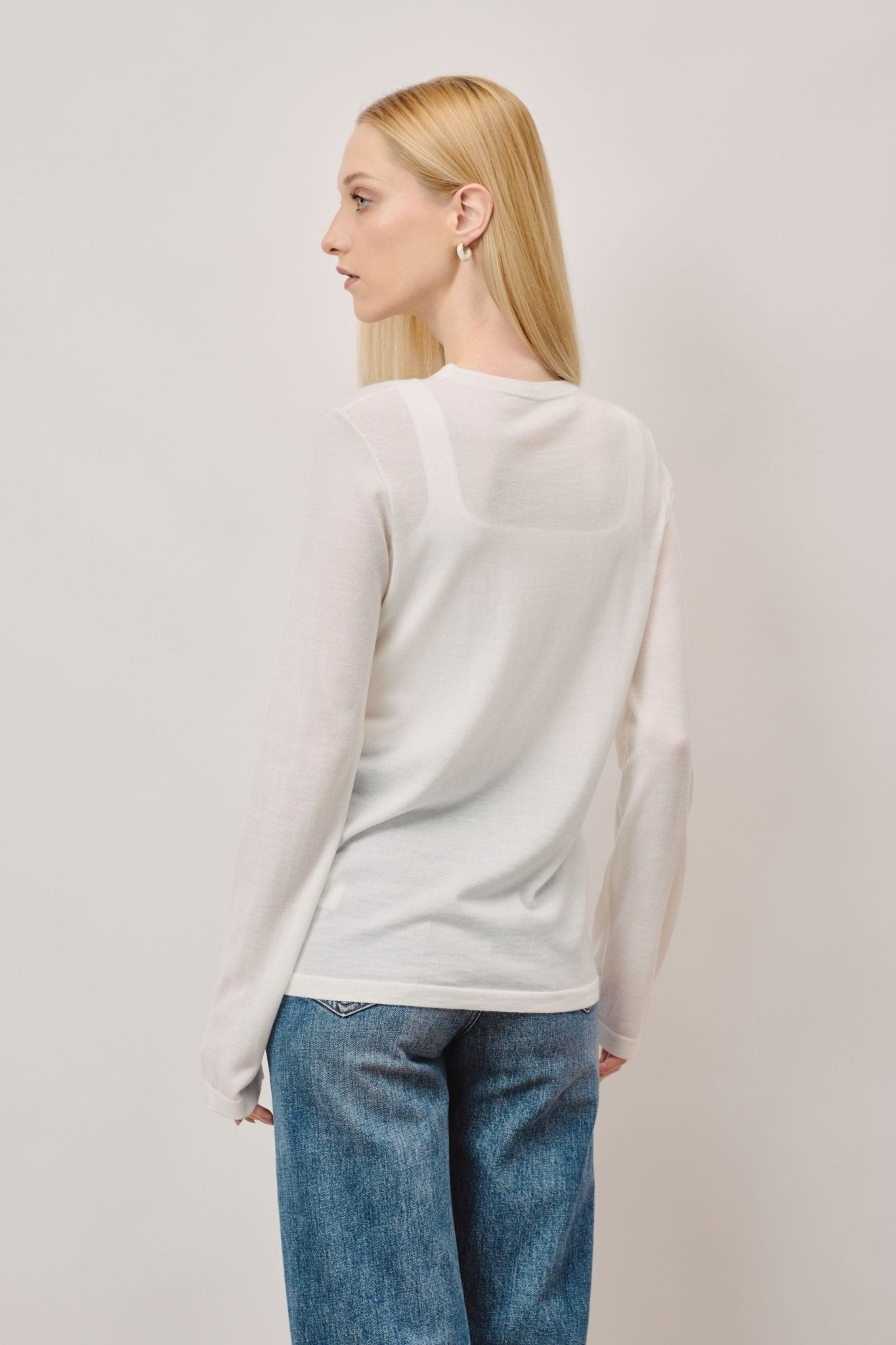 LISA wool top (White) - STELLAM