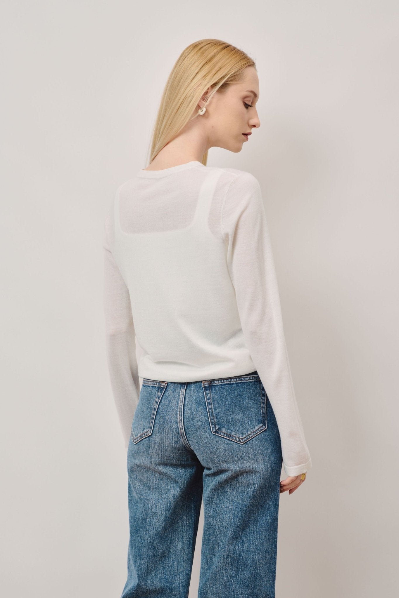 LISA wool top (White) - STELLAM