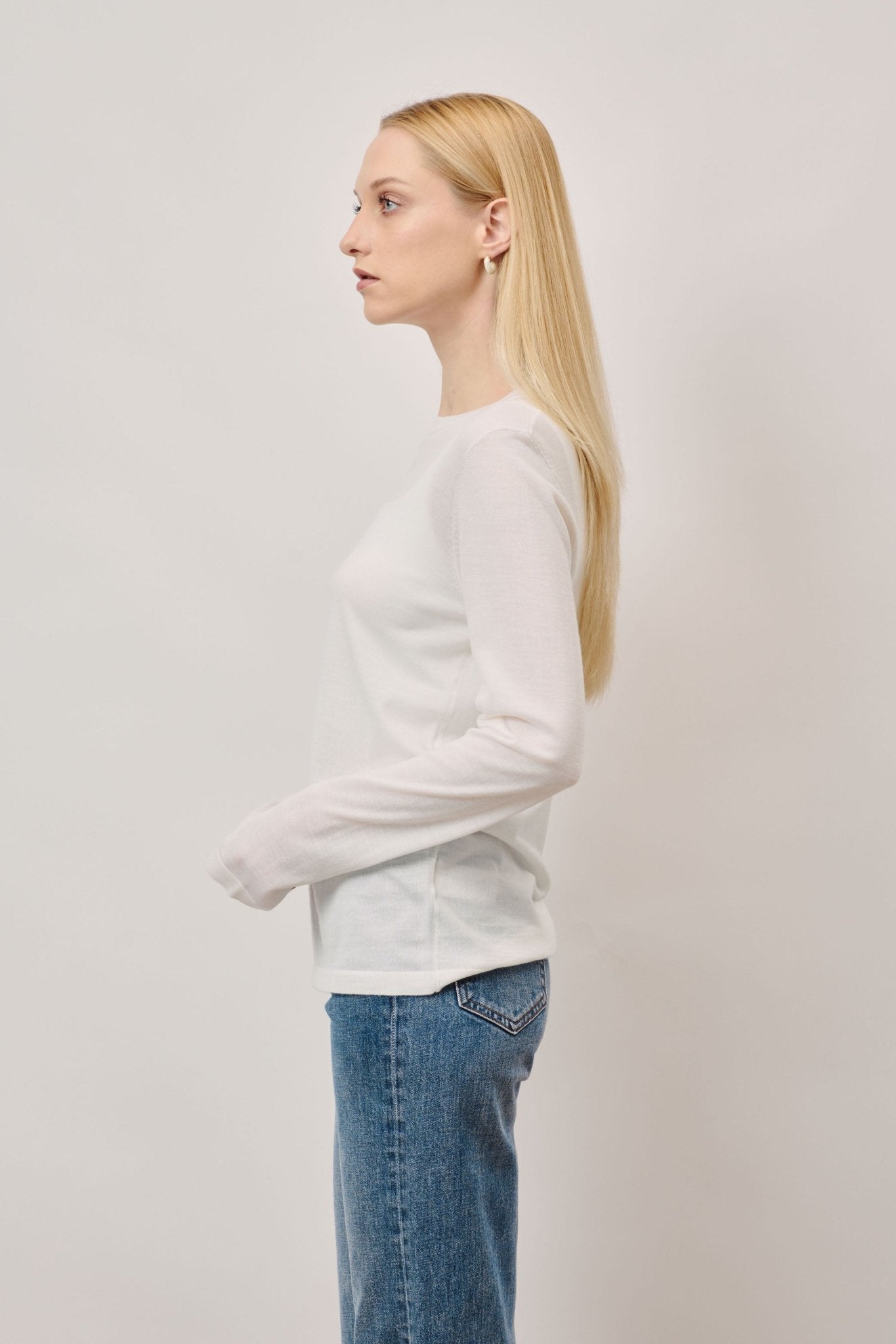 LISA wool top (White) - STELLAM