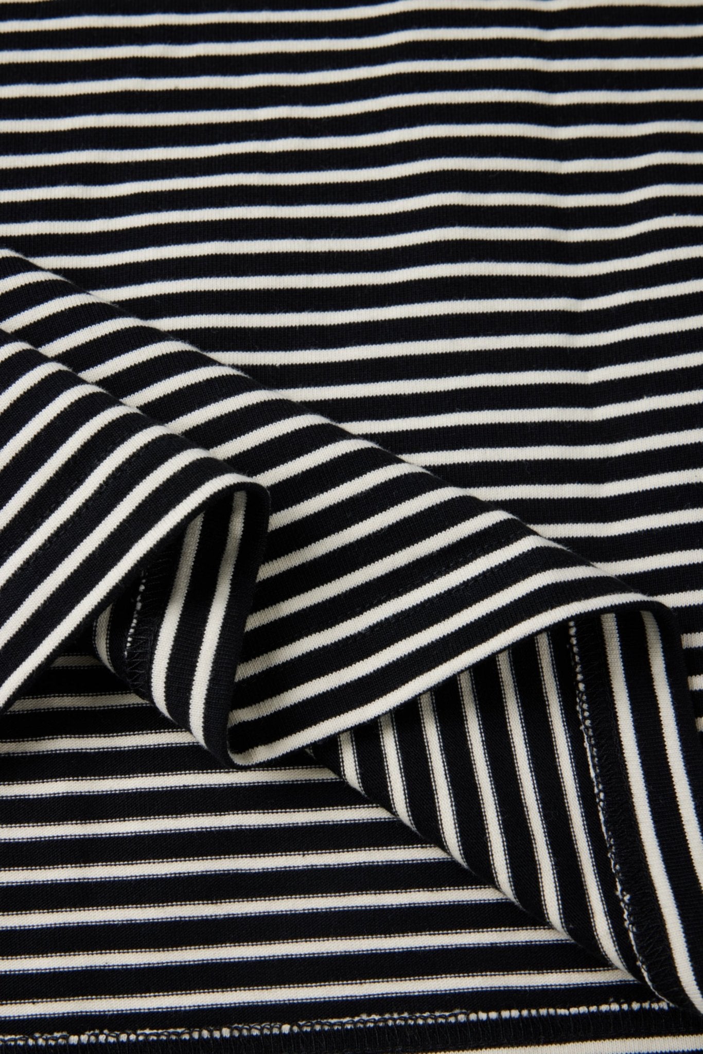 LUKE cotton stripe top (Black stripe) - STELLAM