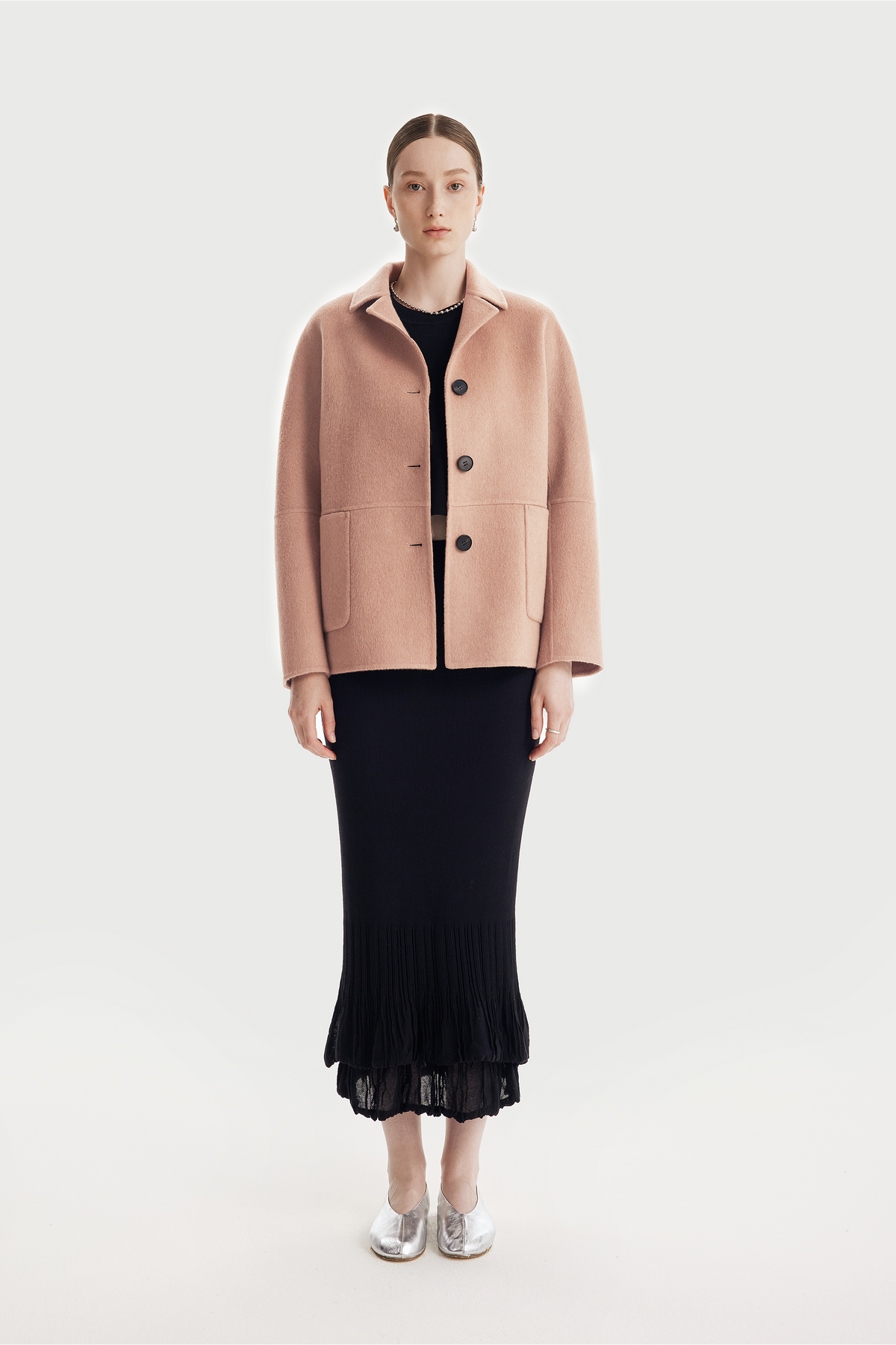MARCO camel-blended jacket (Pink)