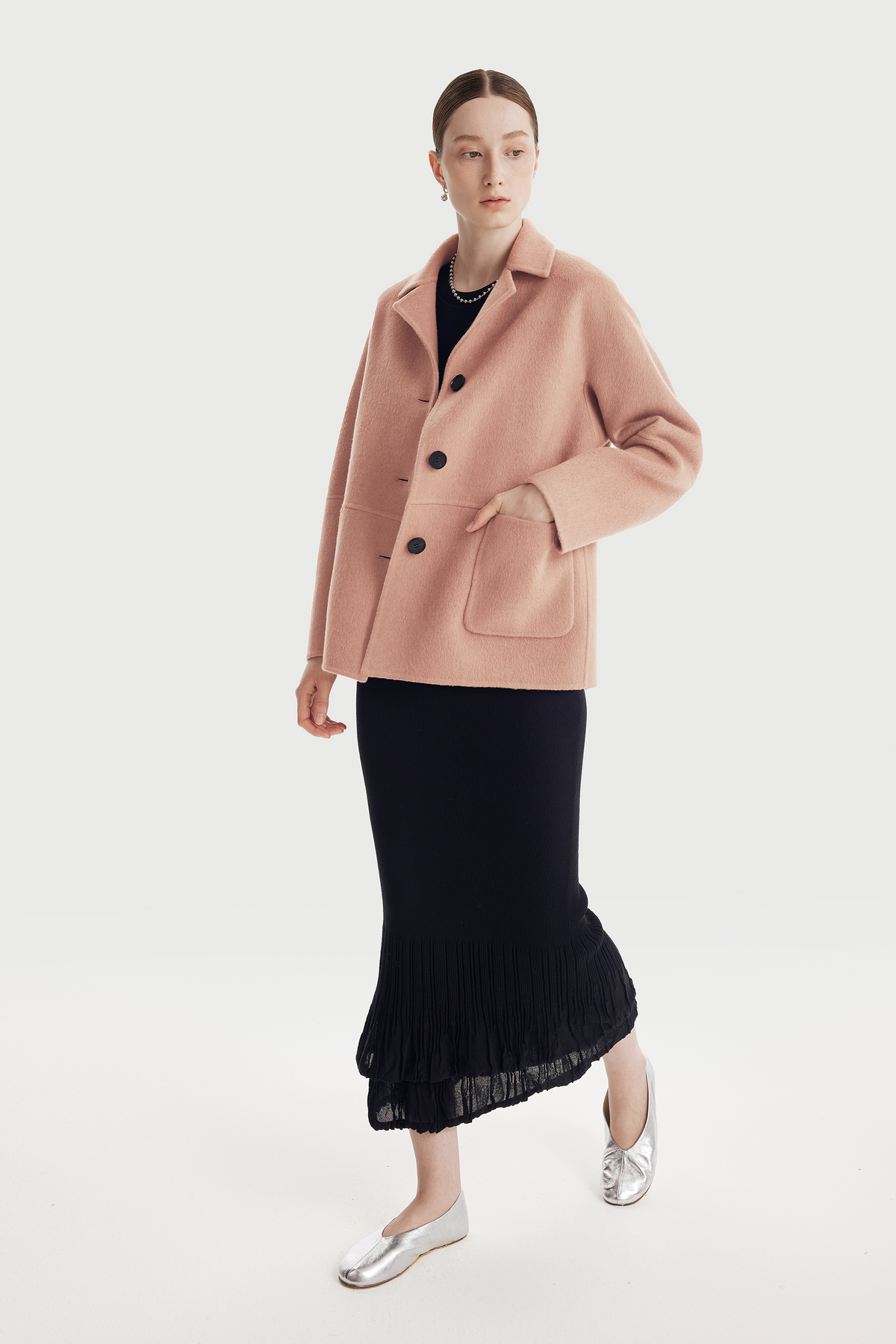 MARCO camel-blended jacket (Pink)