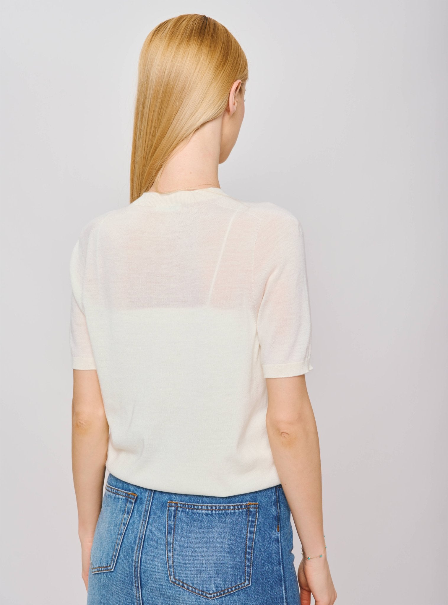 MAYA superfine merino wool top (White) - STELLAM