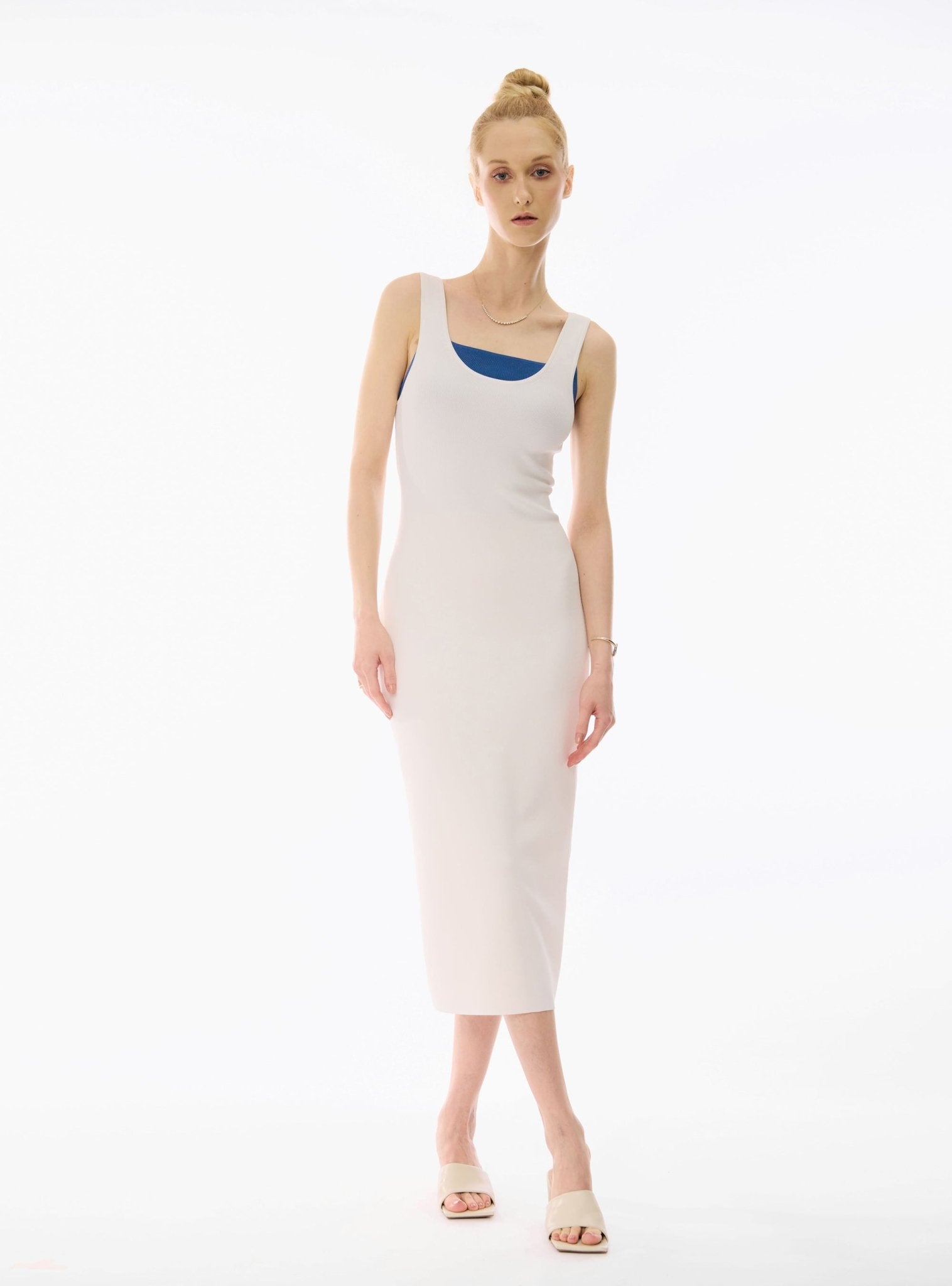 MELISSA knit dress (White) - STELLAM