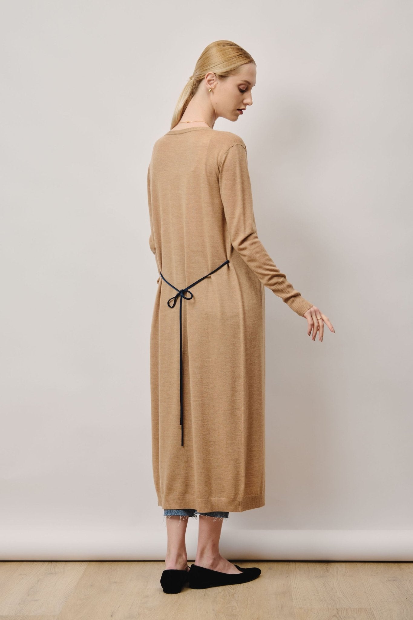 MIC maxi cardigan (Sand) - STELLAM