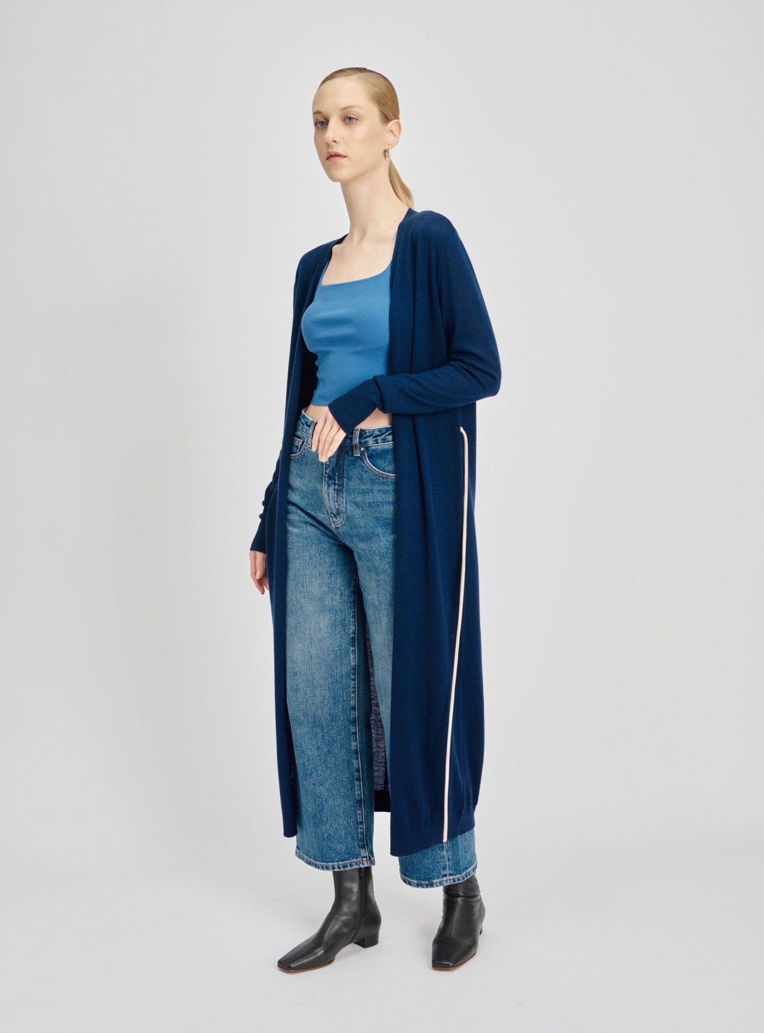 MIC maxi cardigan (Vine) - STELLAM