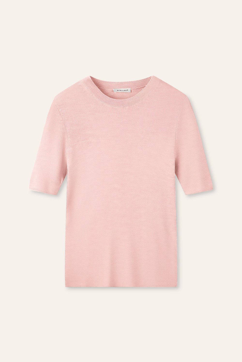 MONA silk-blended top (Pink) - STELLAM