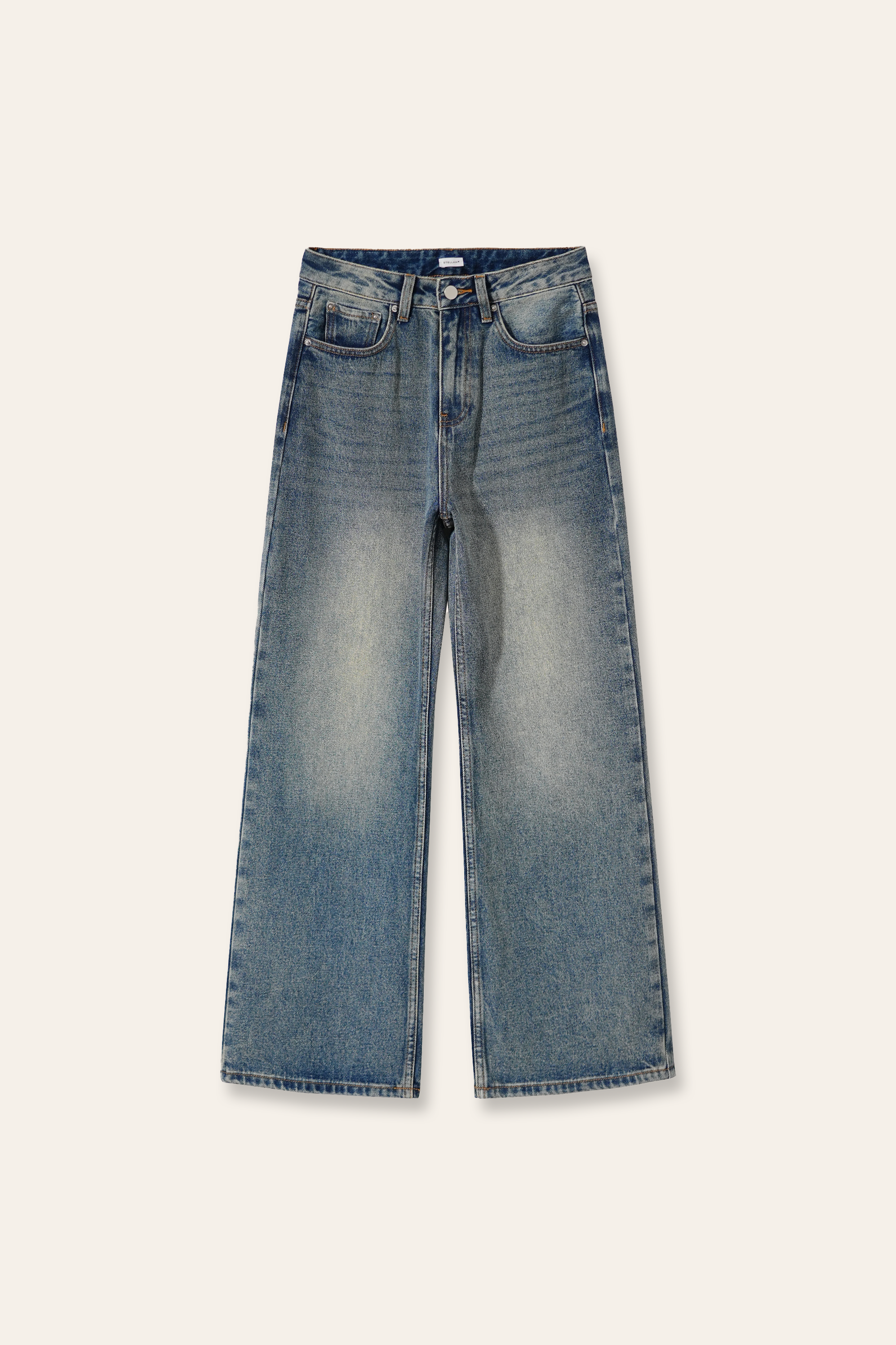 OPAL high-rise straight-leg jeans (Blue)