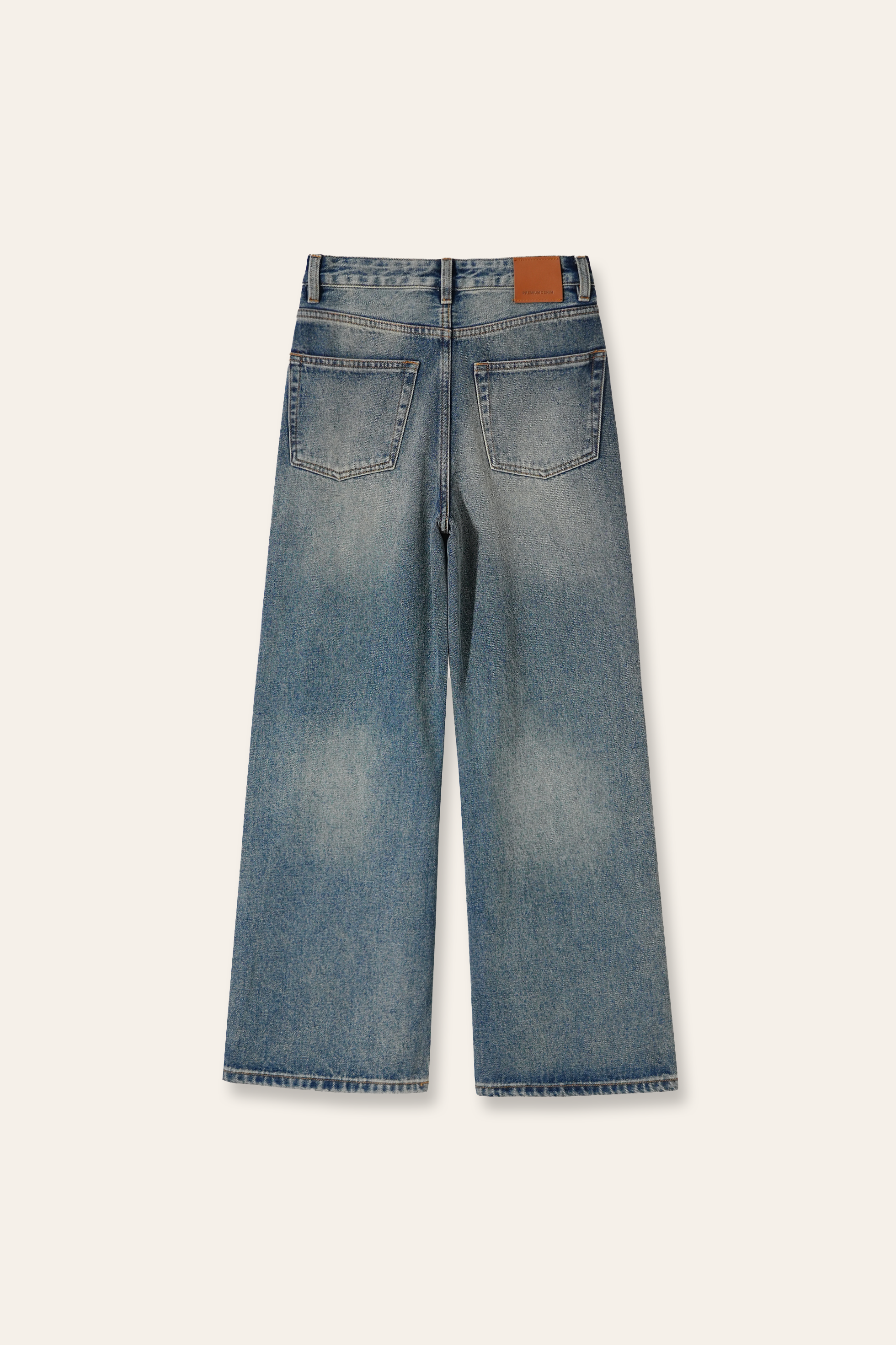 OPAL high-rise straight-leg jeans (Blue)