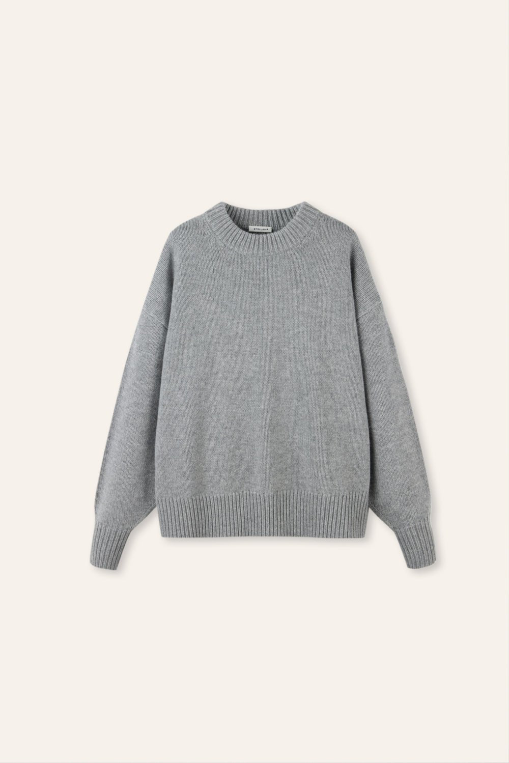 OPHELA superfine wool sweater (Grey) - STELLAM