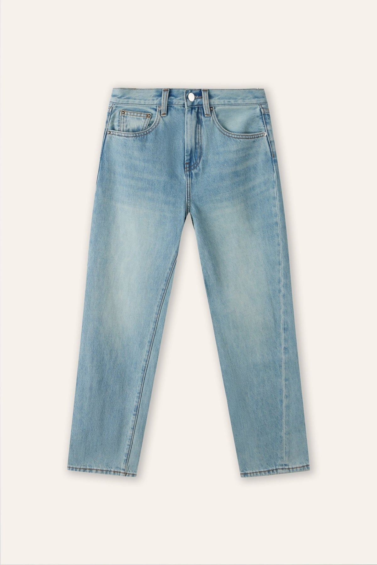 Original Twisted High-Rise Straight-Leg Jeans | 100% Cotton | STELLAM