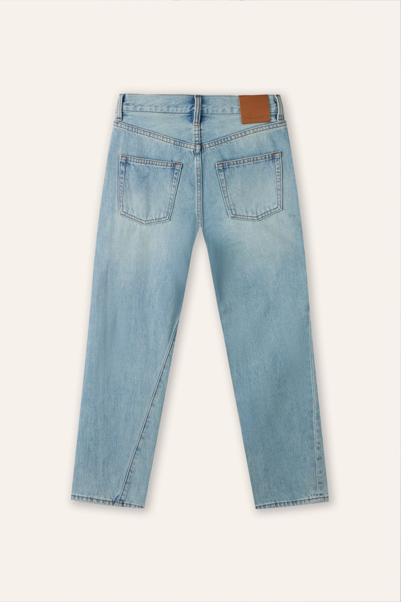 Original twisted high-rise straight-leg jeans (Light blue) - STELLAM