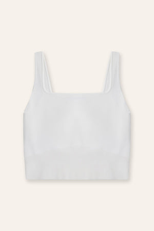ROSEMARY jersey knit top (White)