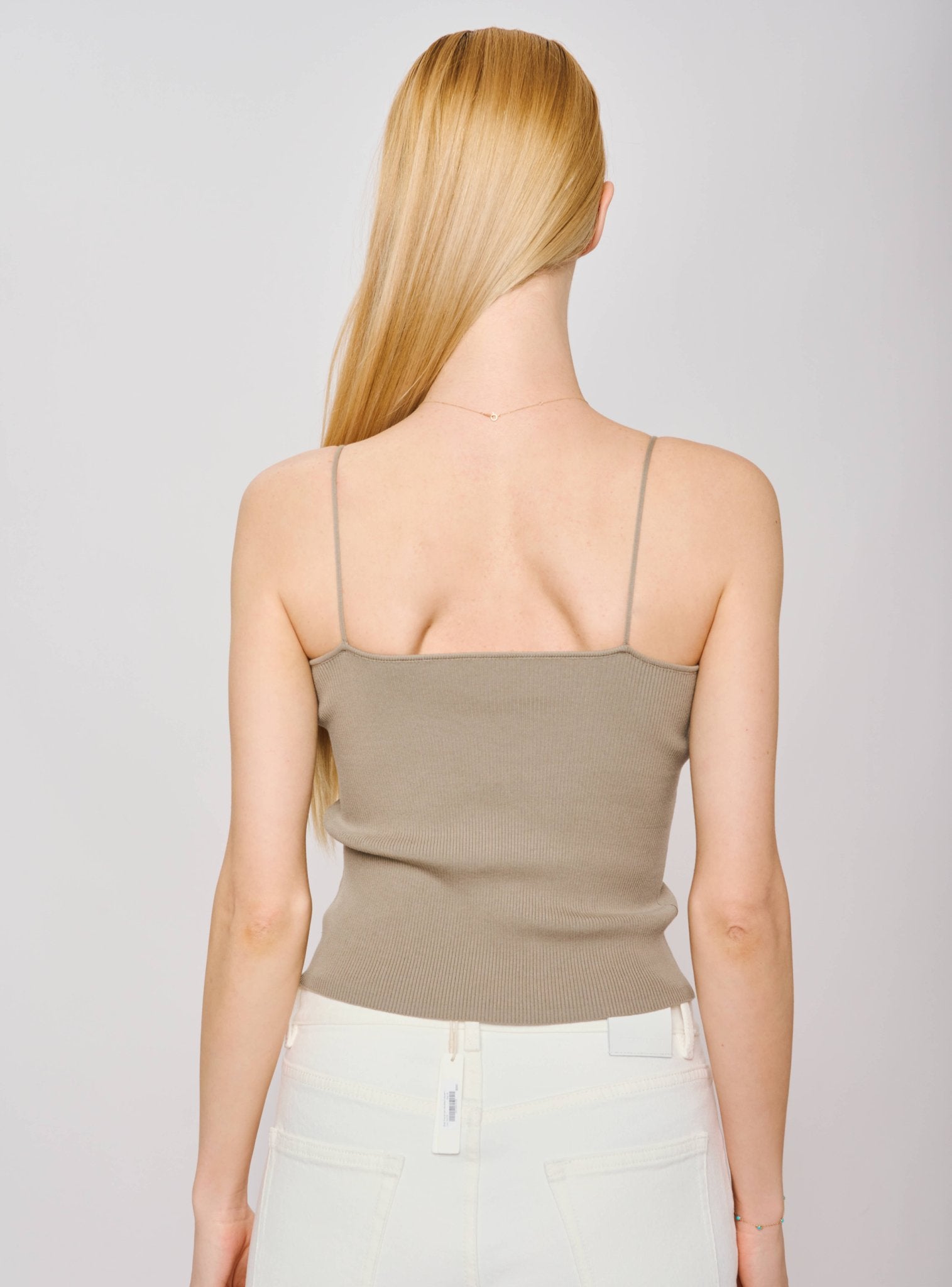 ROXY tencel and silk camisole (Concrete grey) - STELLAM