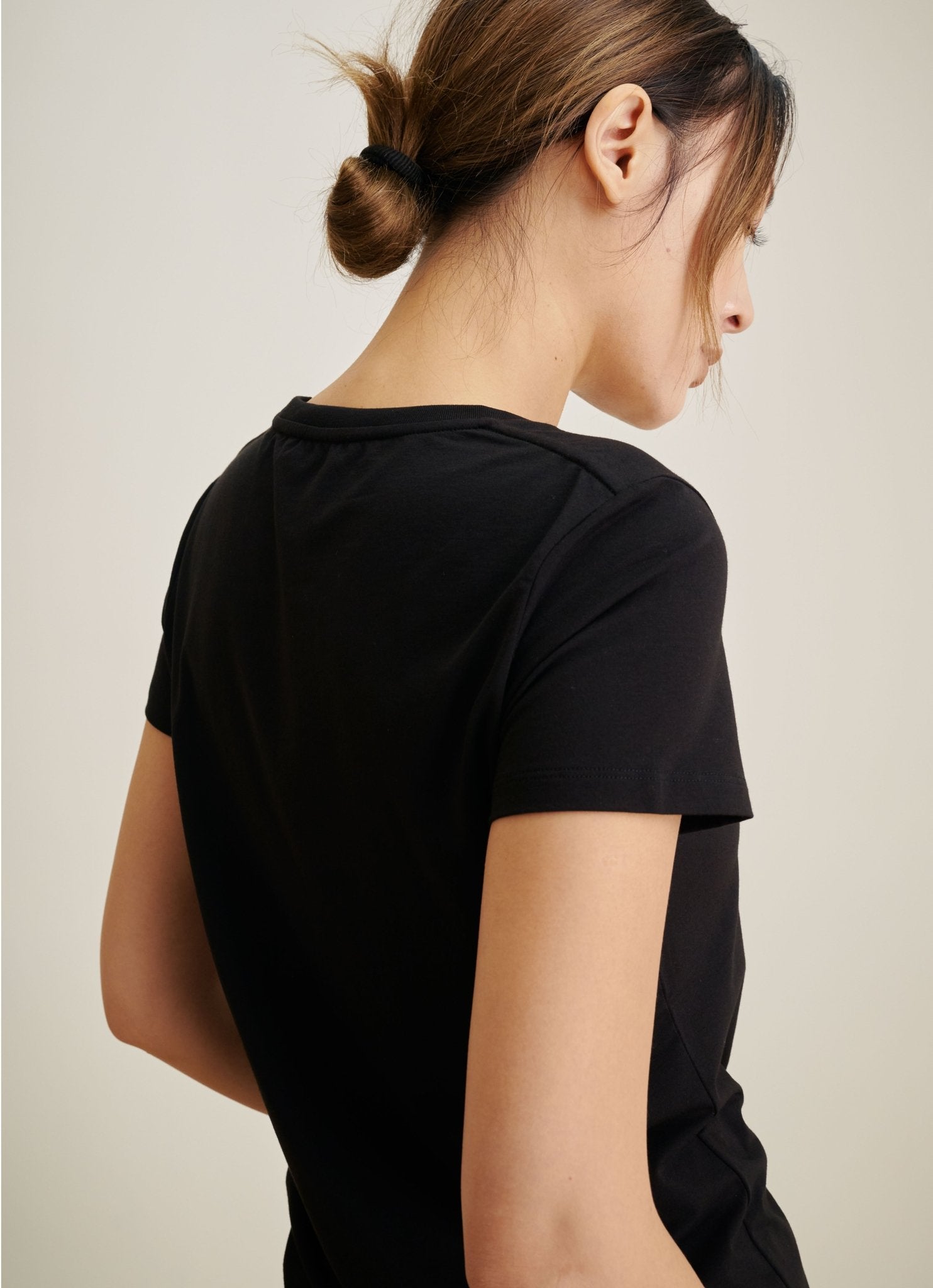 SIGNATURE relaxed jersey tee (Black) - STELLAM