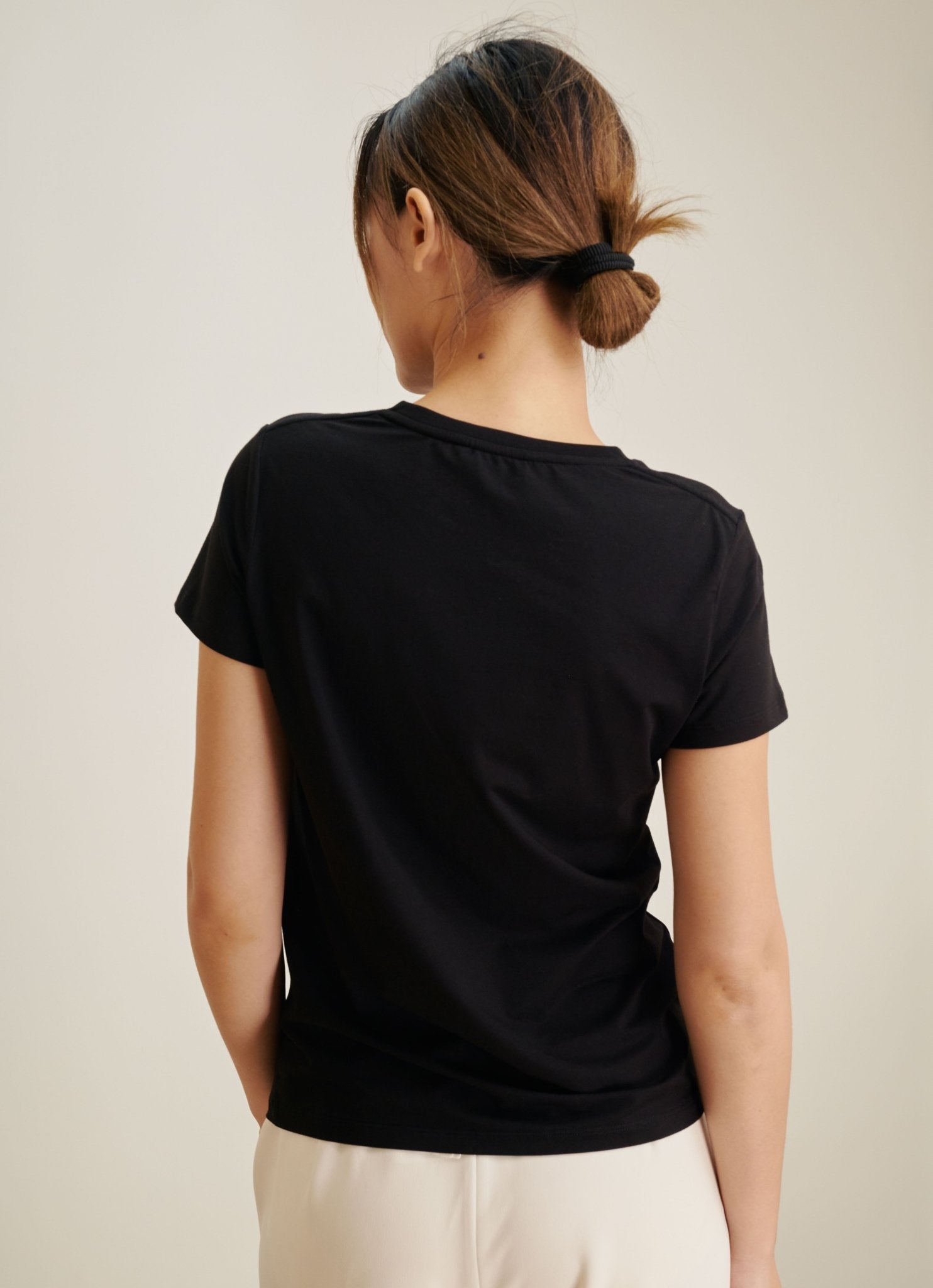 SIGNATURE relaxed jersey tee (Black) - STELLAM