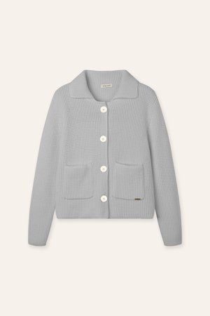 SUE 2.0 cotton cardigan (Light grey)