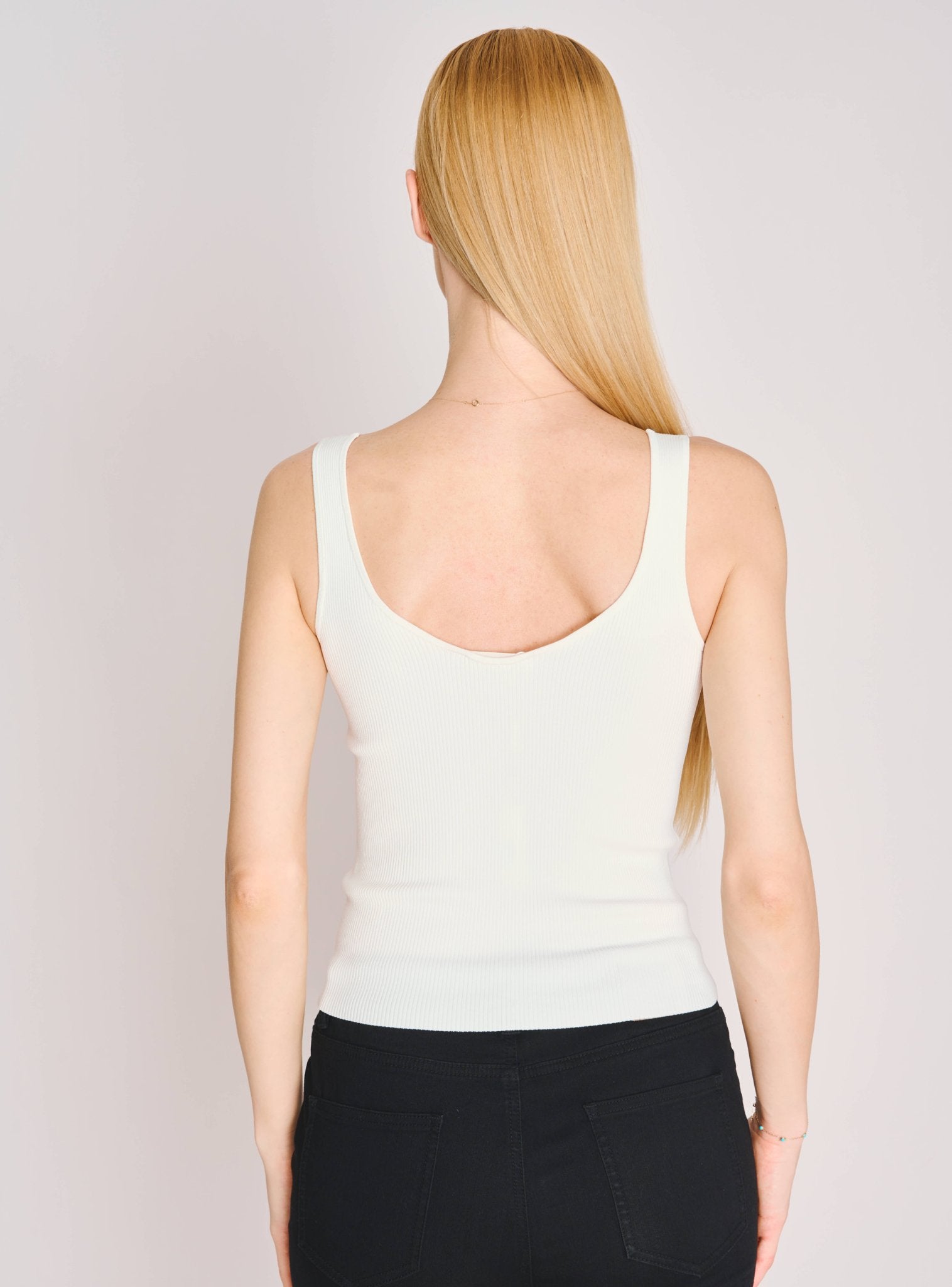 SUNNY two-ways tank top (White) - STELLAM