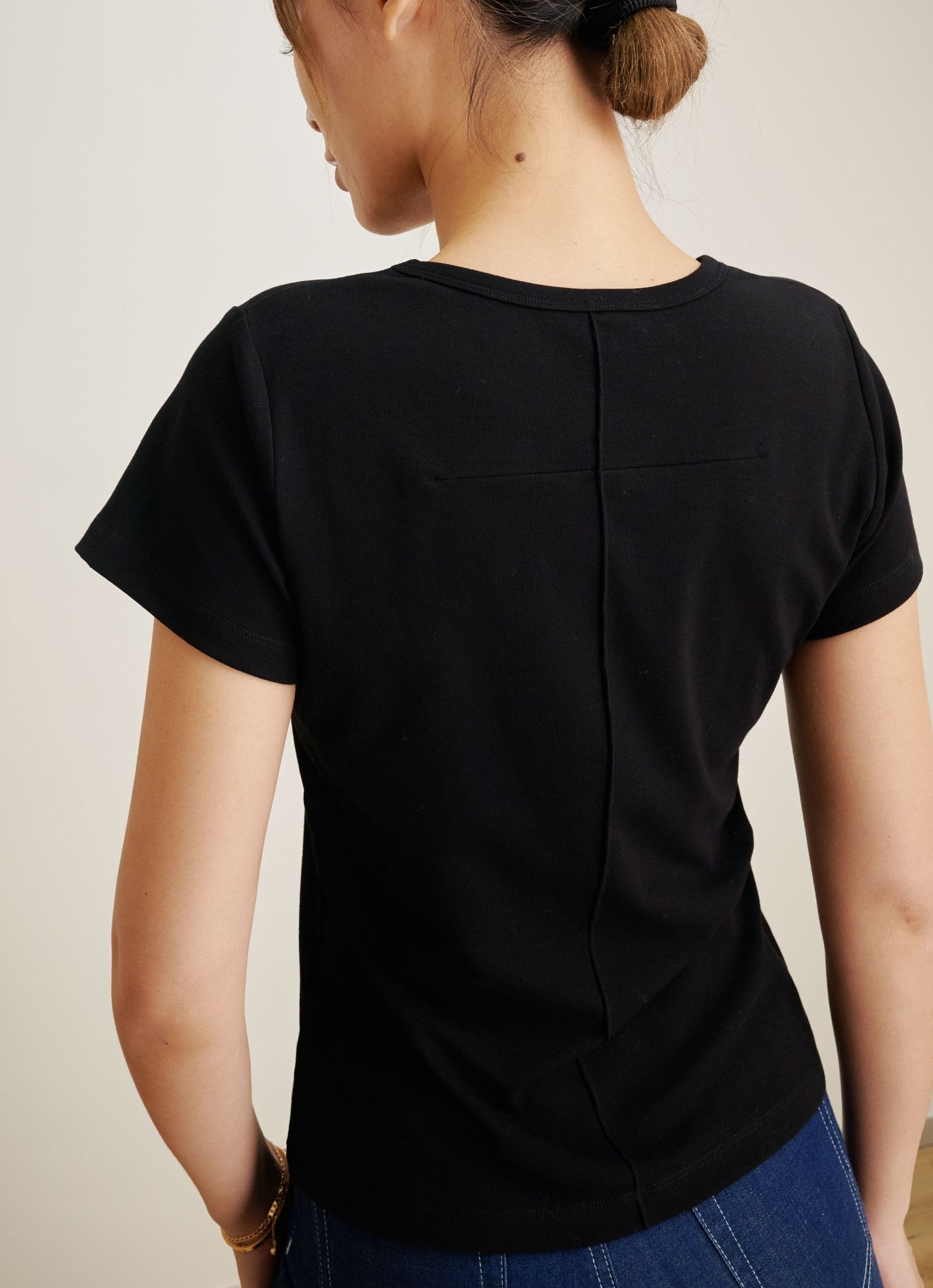 UNION cotton tee (Black) - STELLAM