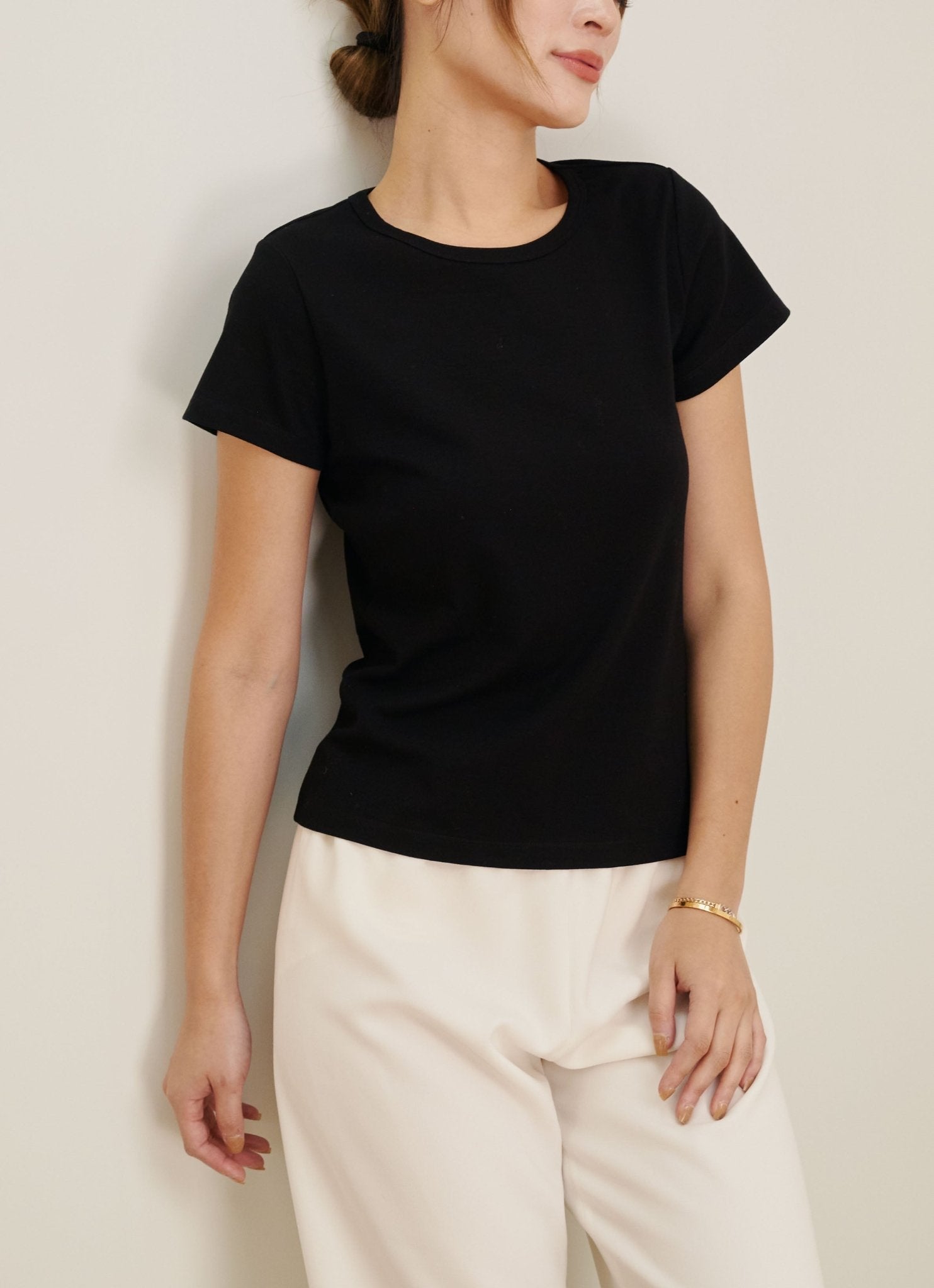 UNION cotton tee (Black) - STELLAM