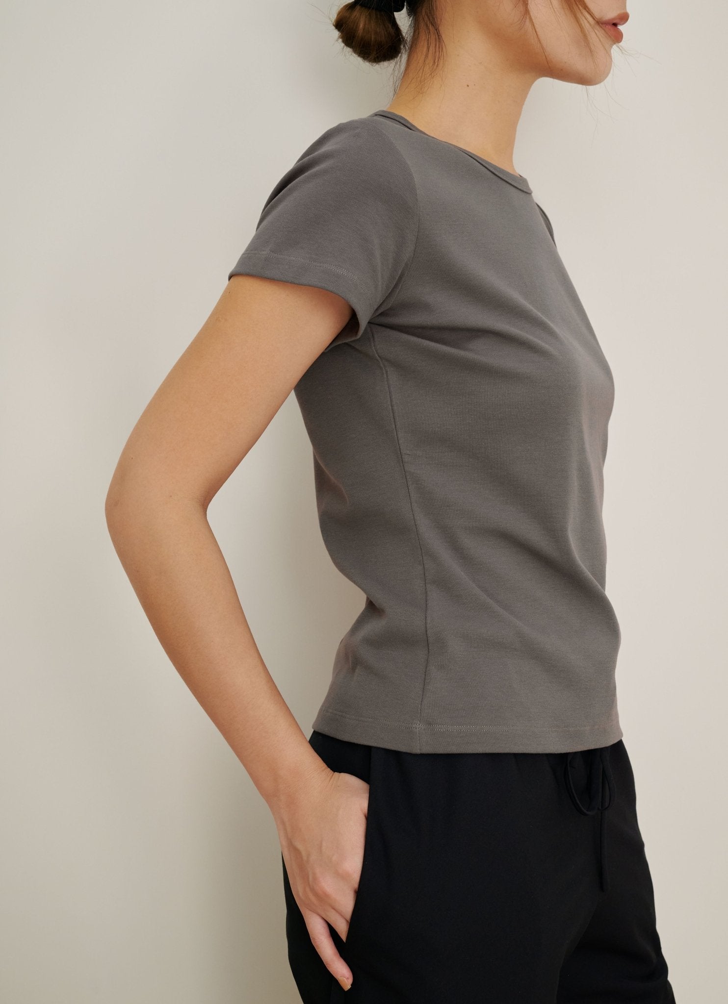 UNION cotton tee (Grey) - STELLAM