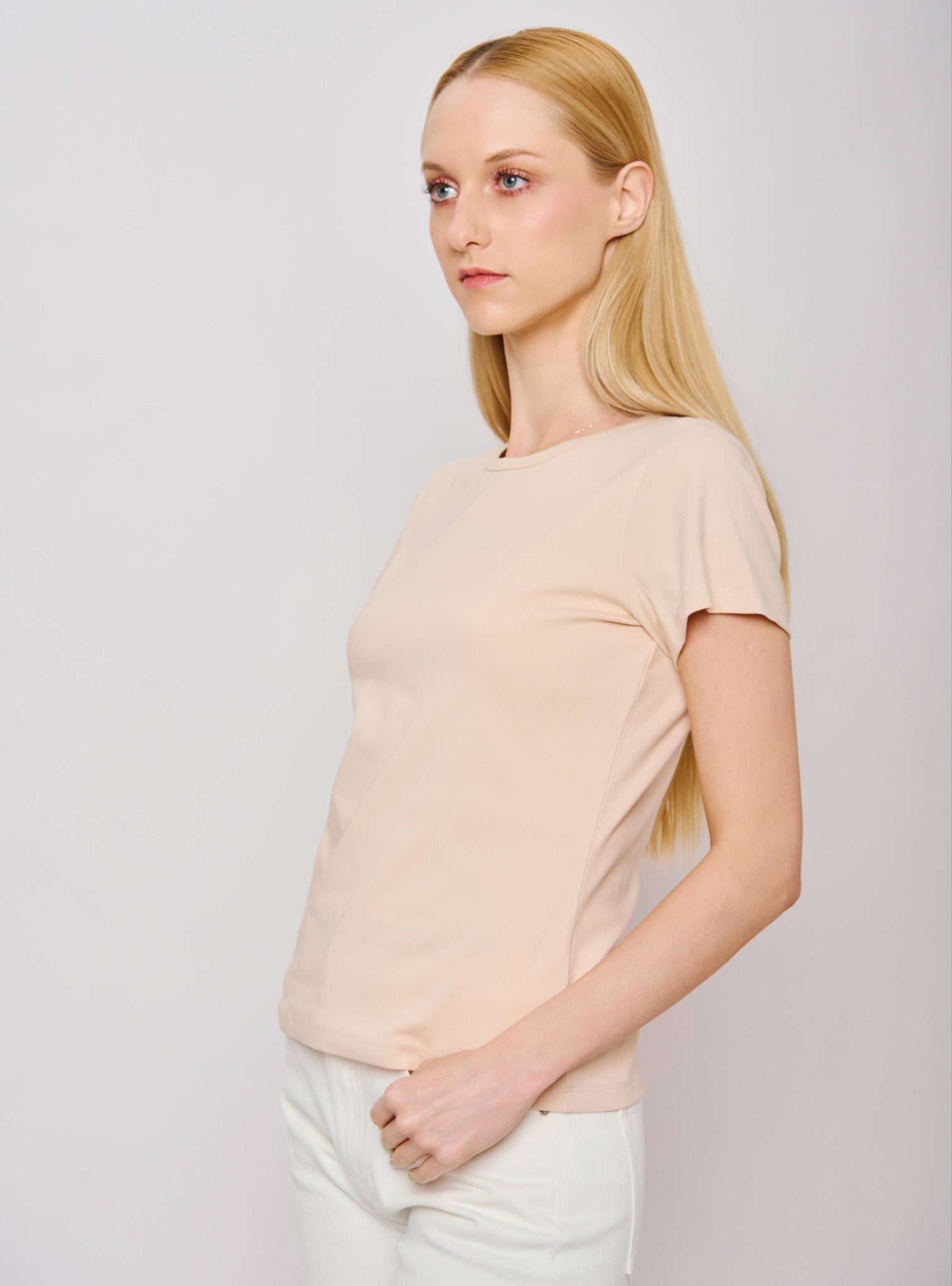 UNION cotton tee (Nude) - STELLAM