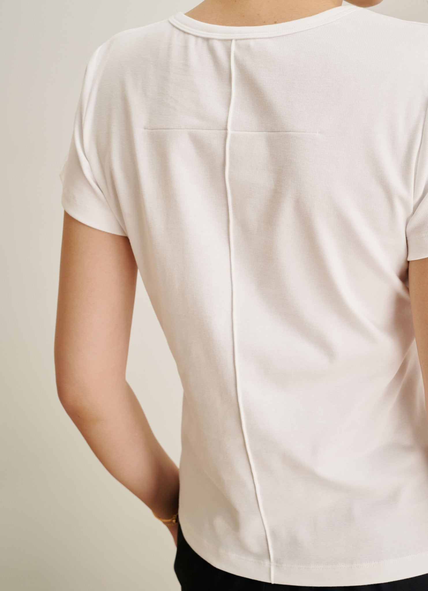 UNION cotton tee (White) - STELLAM