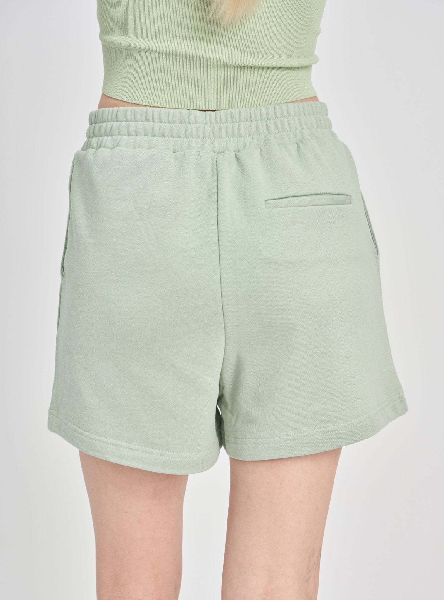 VENICE cotton shorts (Light green) - STELLAM