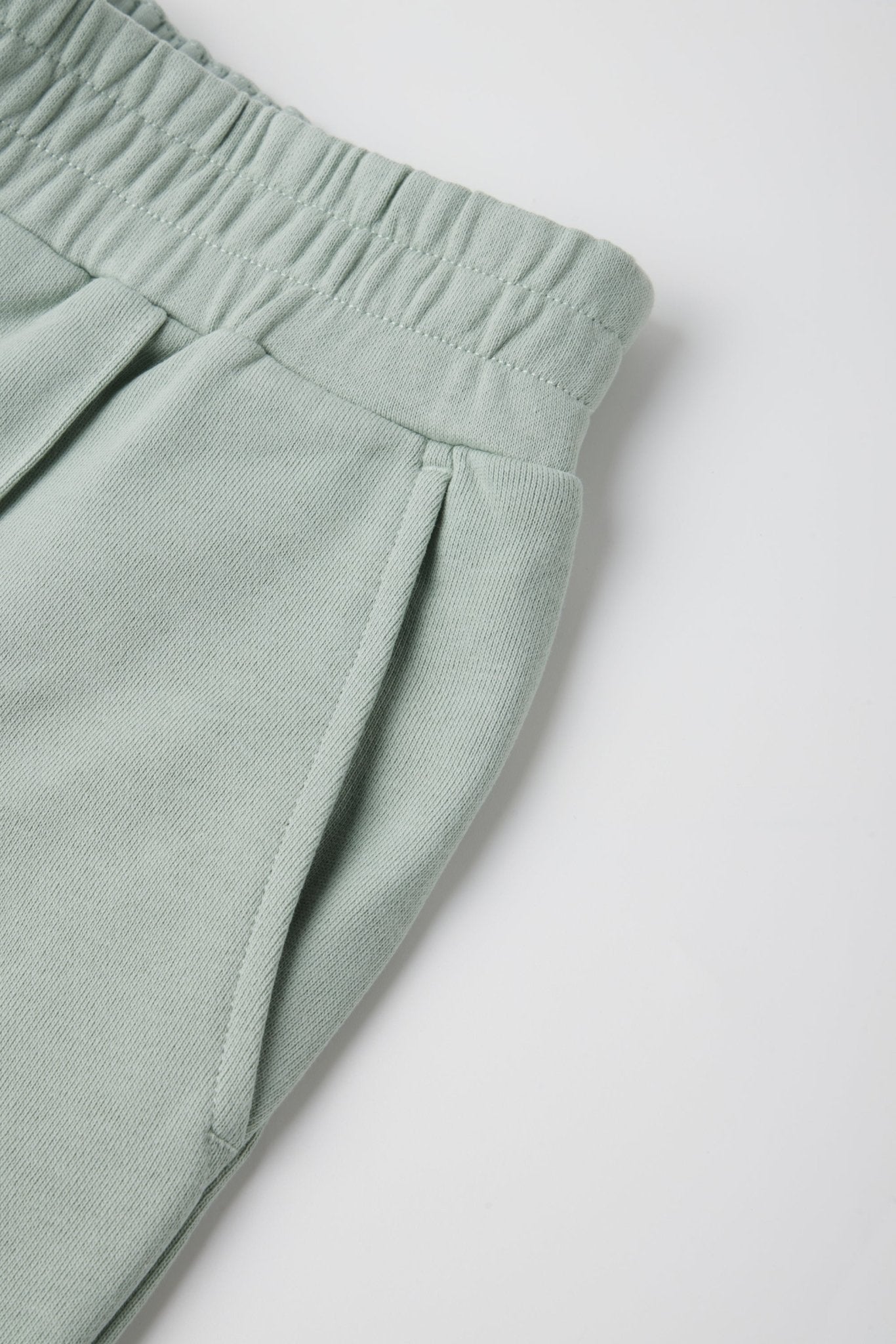 VENICE cotton shorts (Light green) - STELLAM