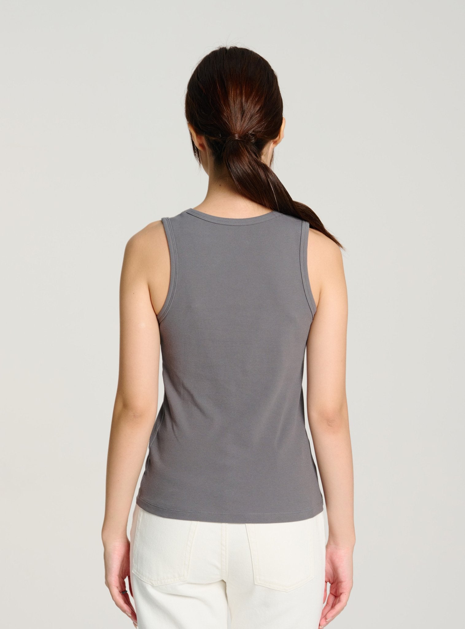 VIN eco-cotton tank top (Grey) - STELLAM