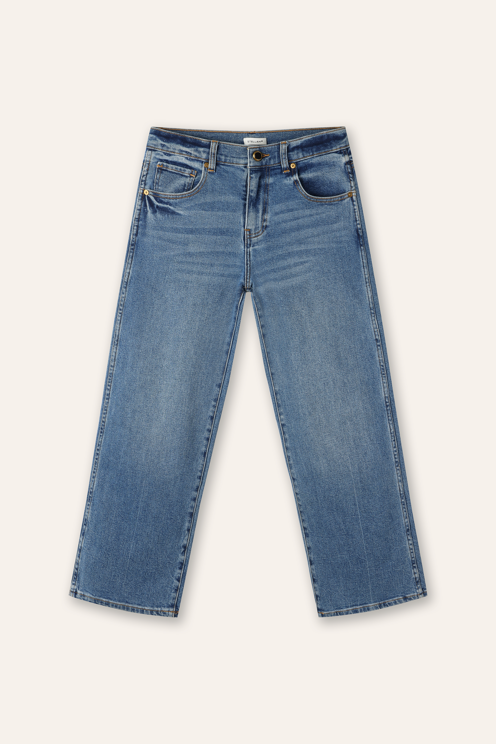 WELL low waisted straight-leg jeans (Blue)