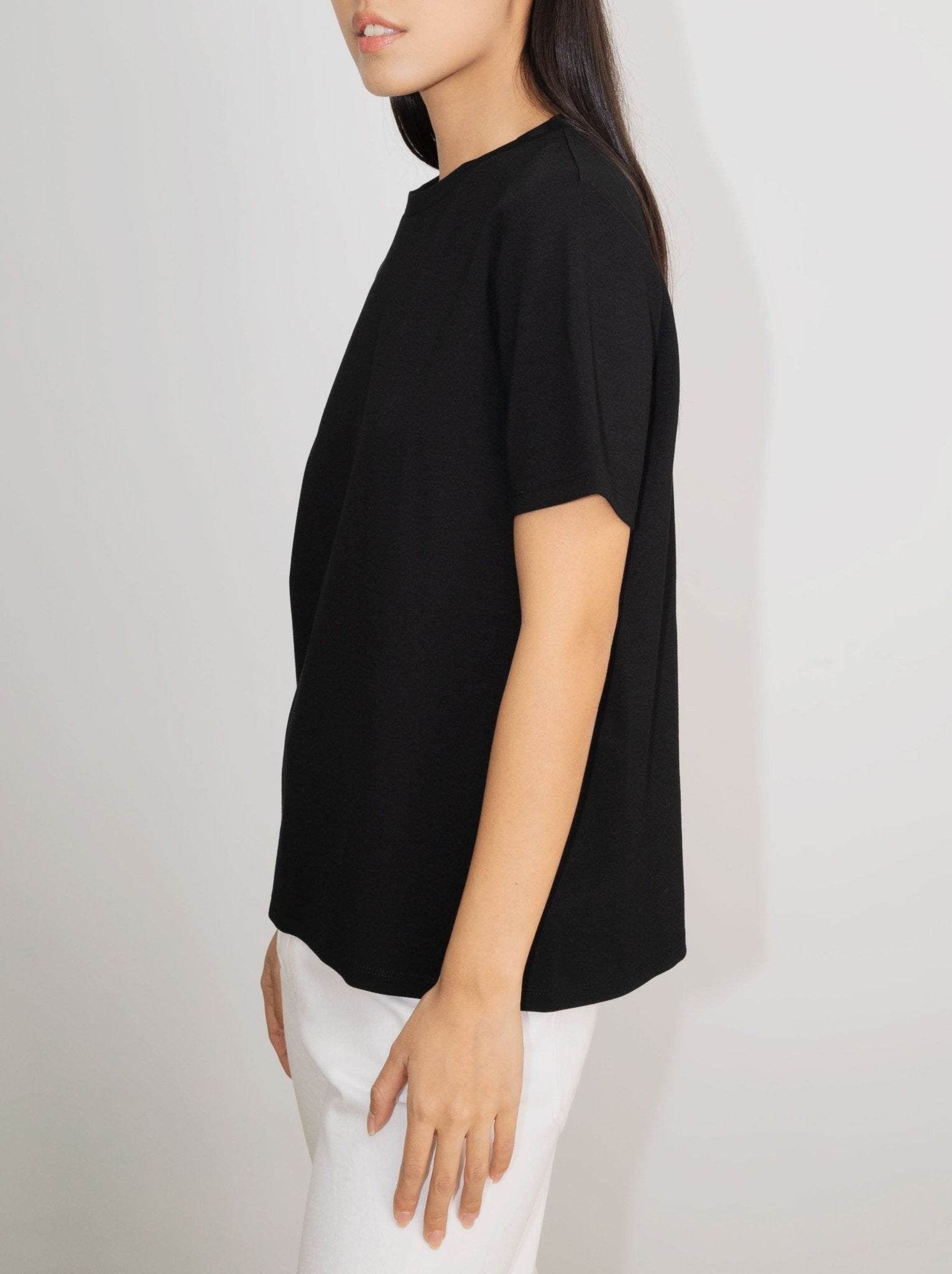 WESLER jersey top (Black) - STELLAM